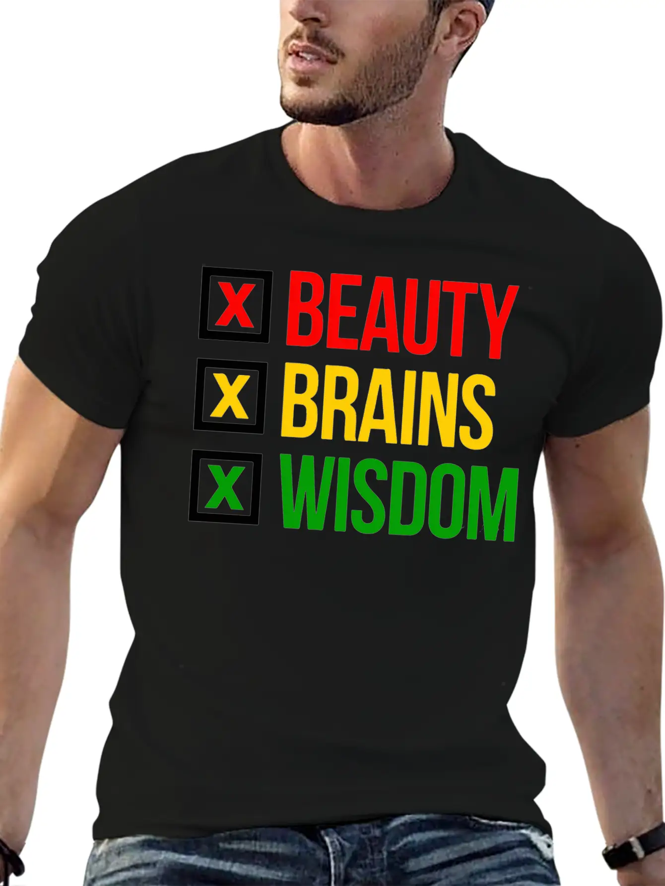 BBW Beauty Brains Wisdom Unisex Casual T-Shirt – Clean Design For Daily Comfort