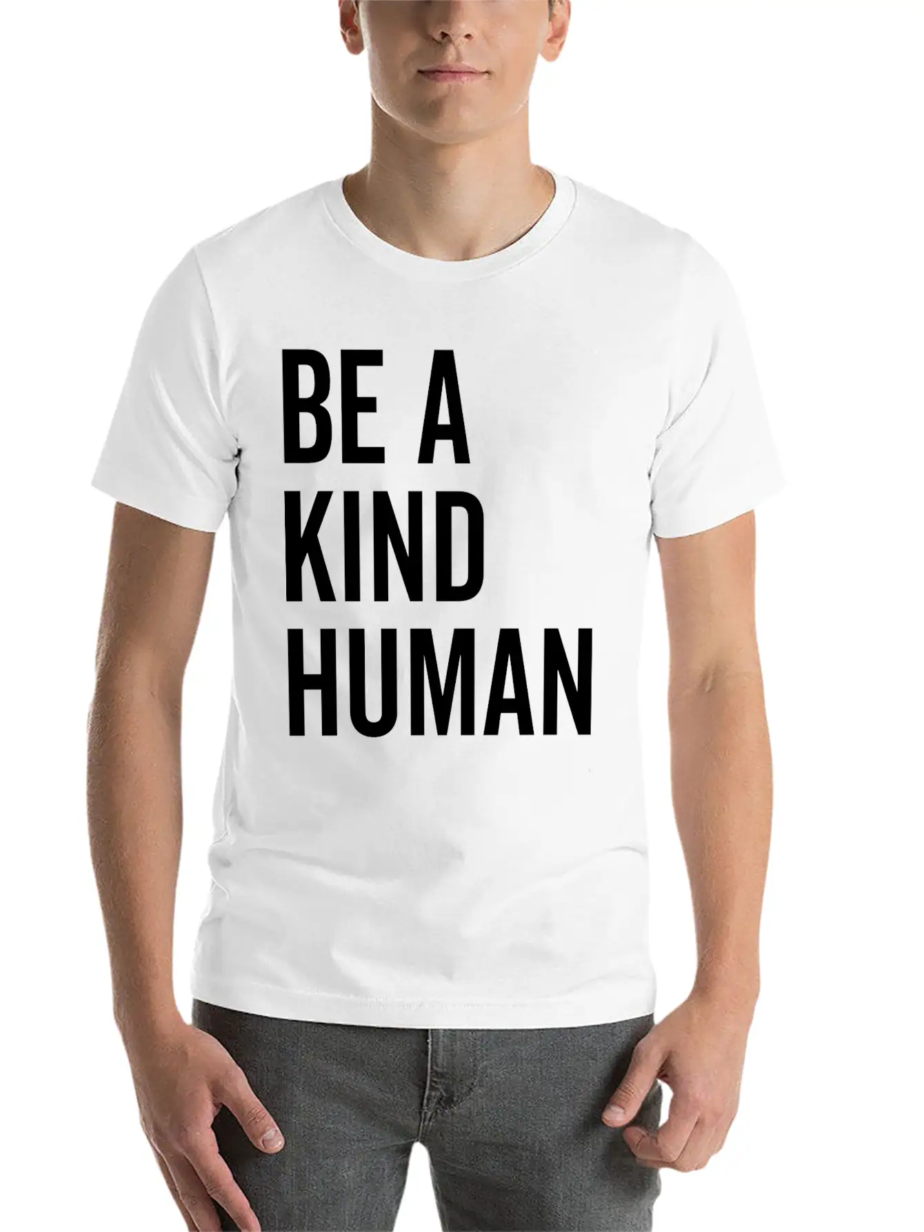 Be A Kind Human Basic Graphic T-Shirt – Daily Comfort In Soft Cotton