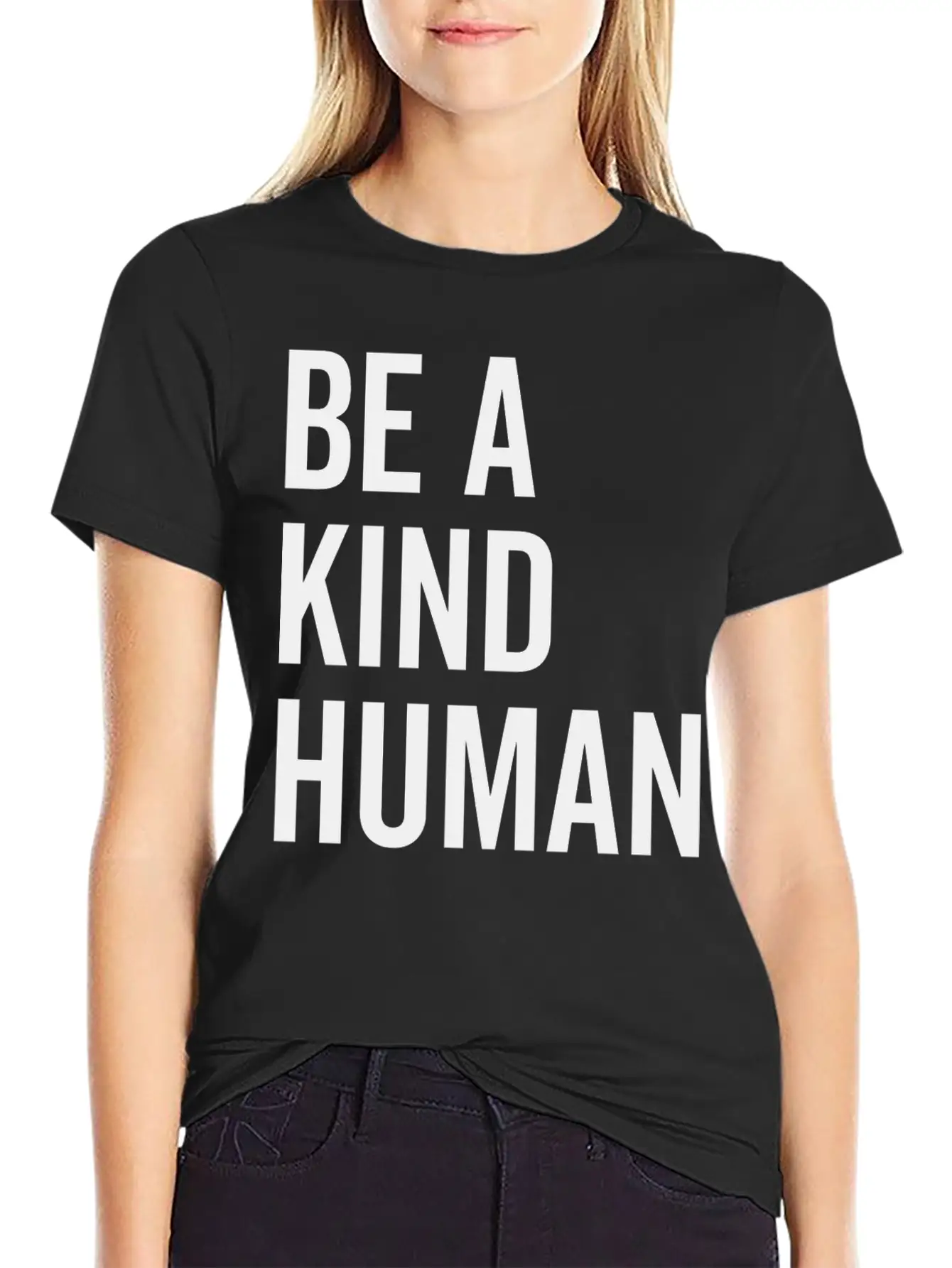 Be A Kind Human Basic Graphic T-Shirt – Daily Comfort In Soft Cotton