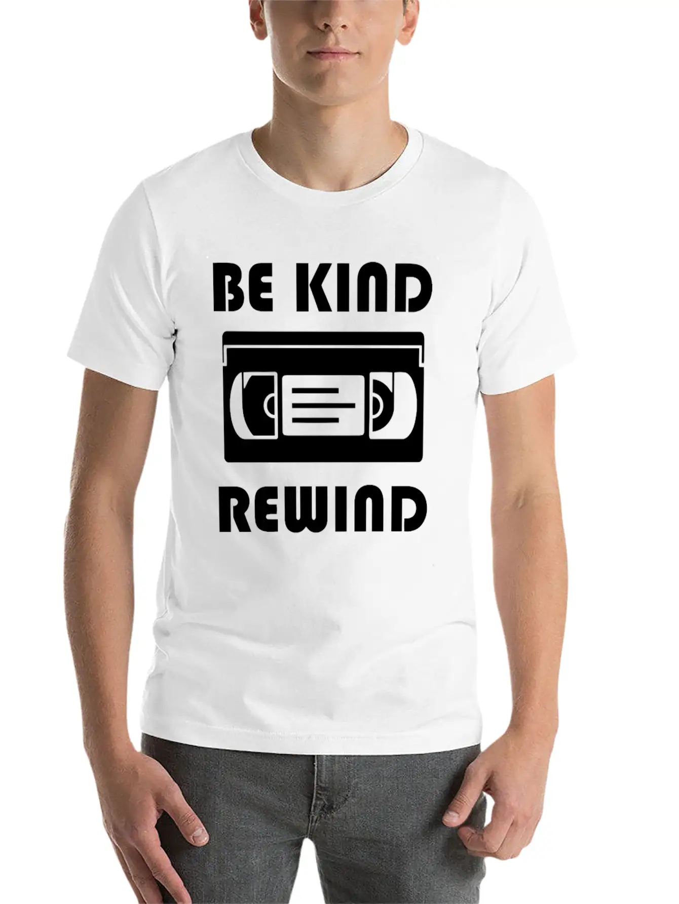 Be Kind Rewind Stylish Everyday T-Shirt – Unisex Basic Cotton Tee
