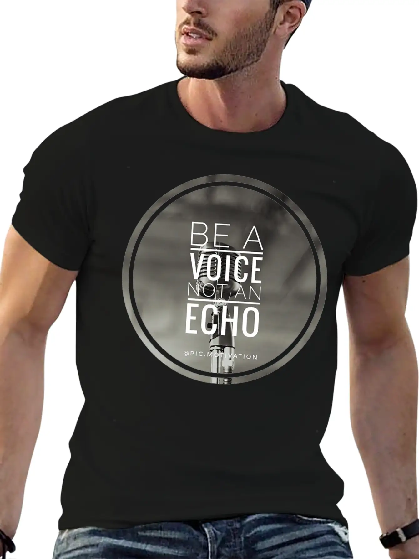 Be No Echo Classic Fit Graphic Tee For Daily Comfort – Unisex Cotton Shirt