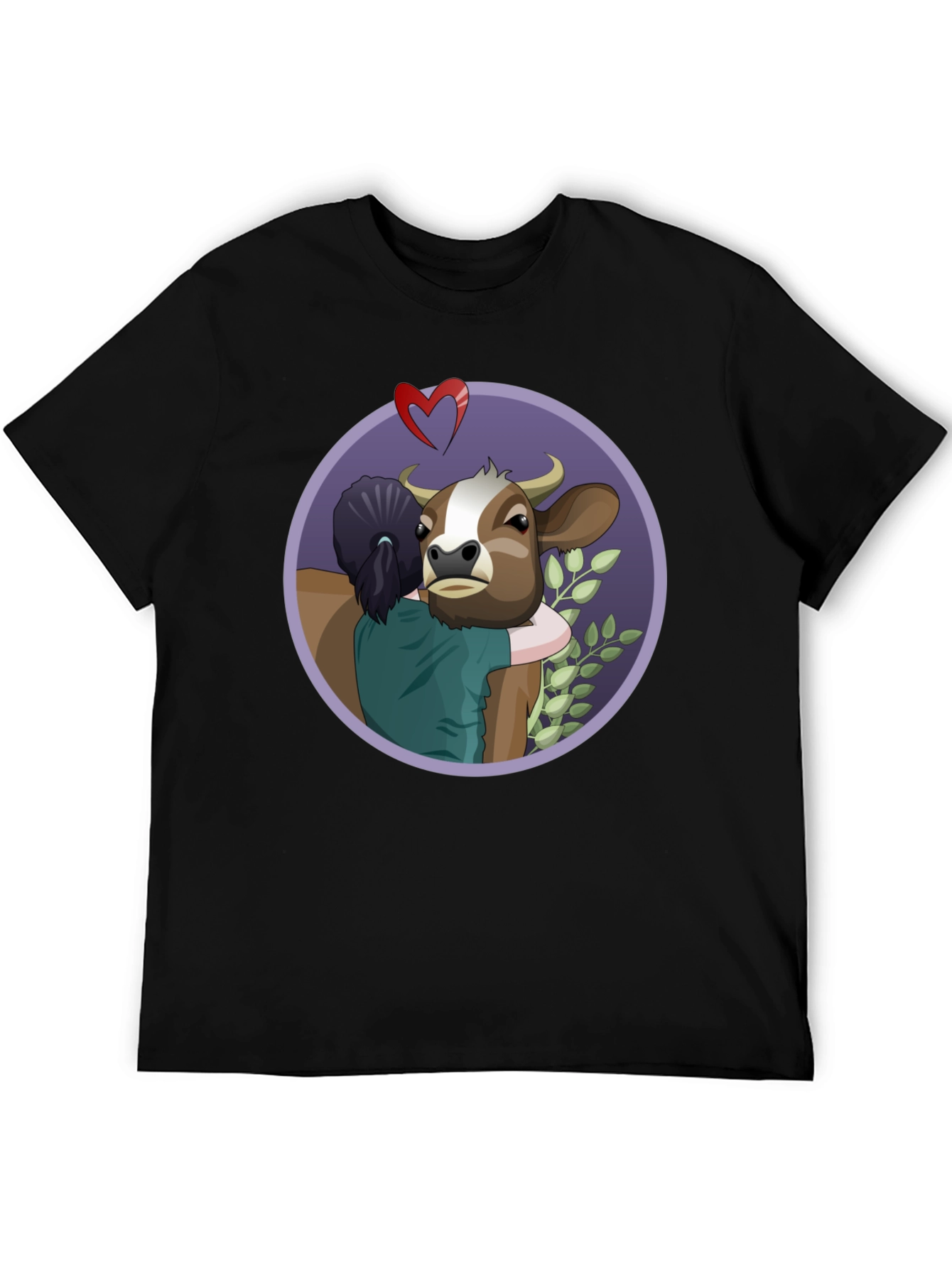 Vegan Love Cow Hug T-Shirt