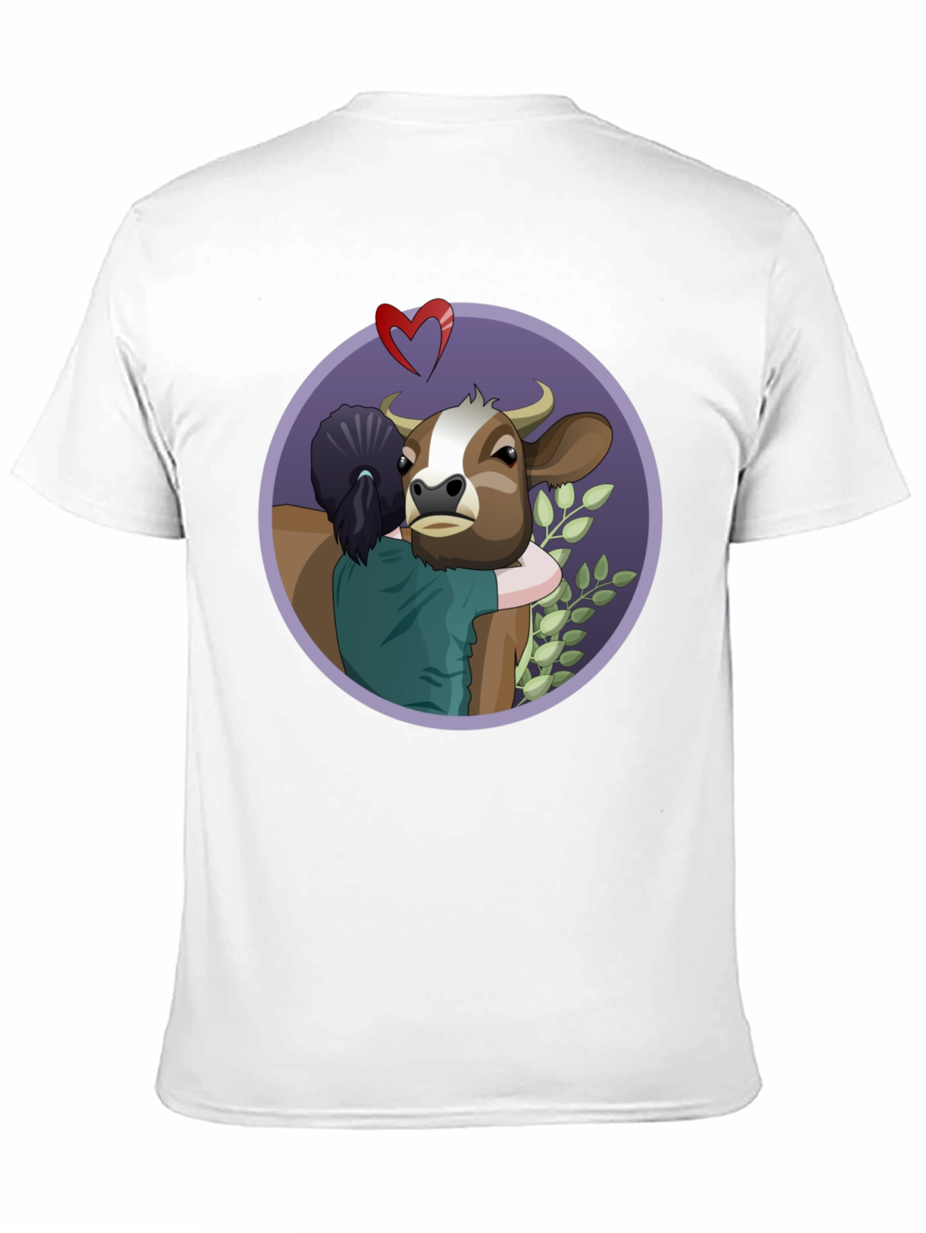 Vegan Love Cow Hug T-Shirt
