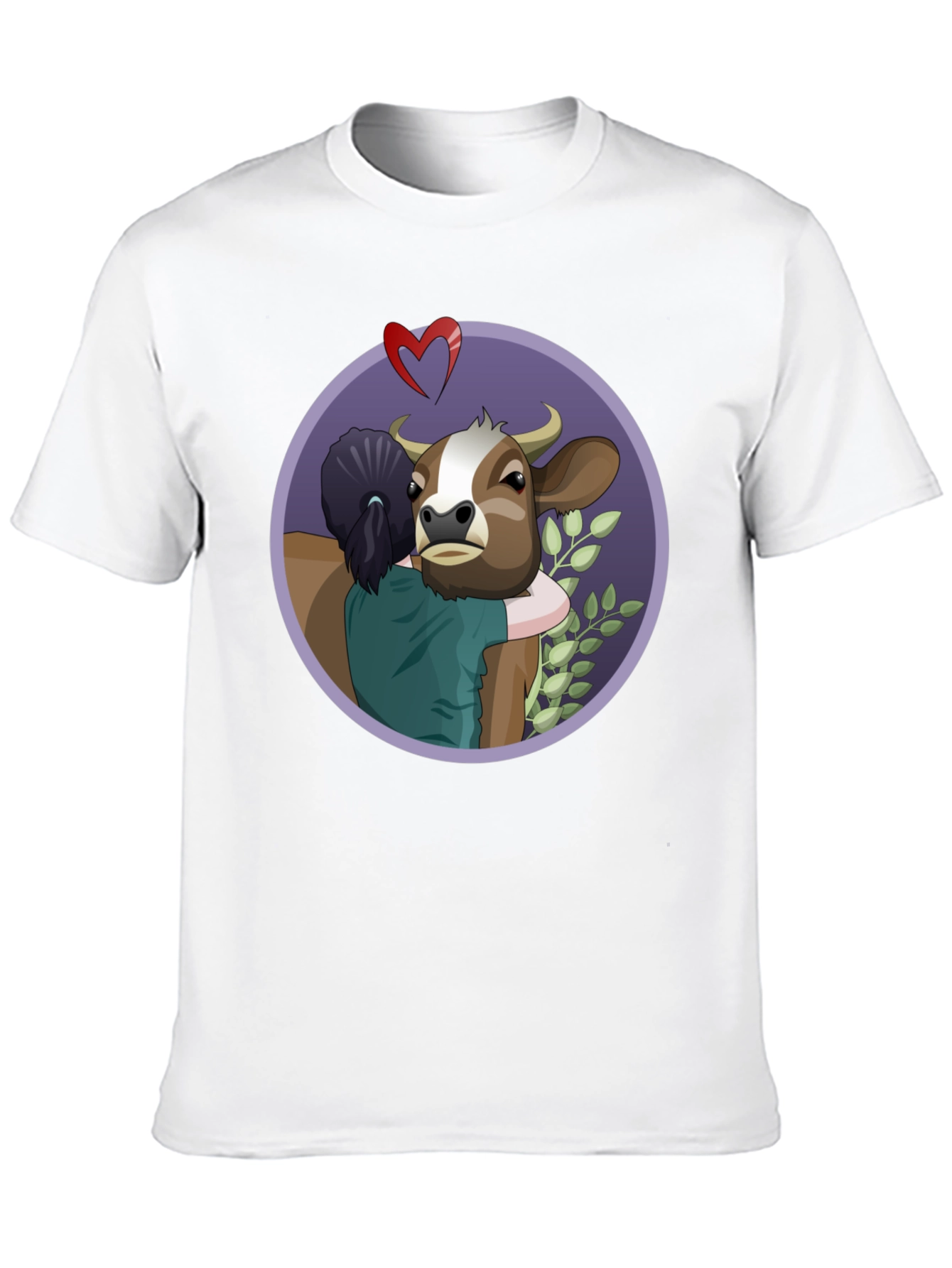 Vegan Love Cow Hug T-Shirt