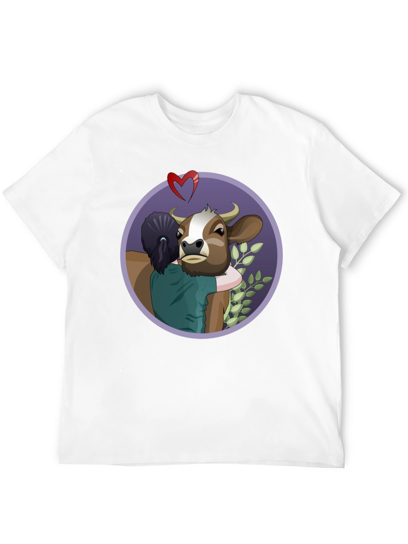 Vegan Love Cow Hug T-Shirt