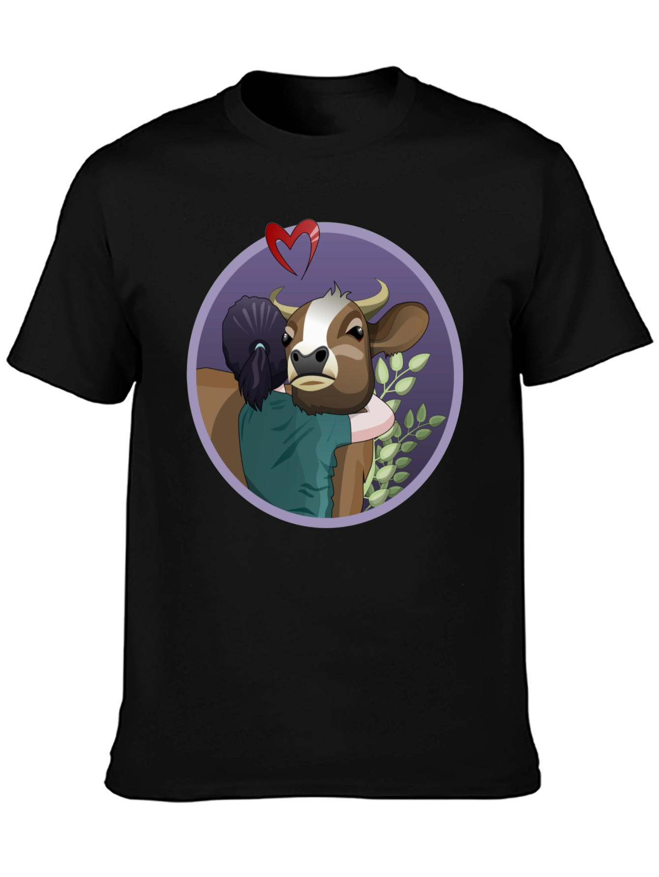 Vegan Love Cow Hug T-Shirt