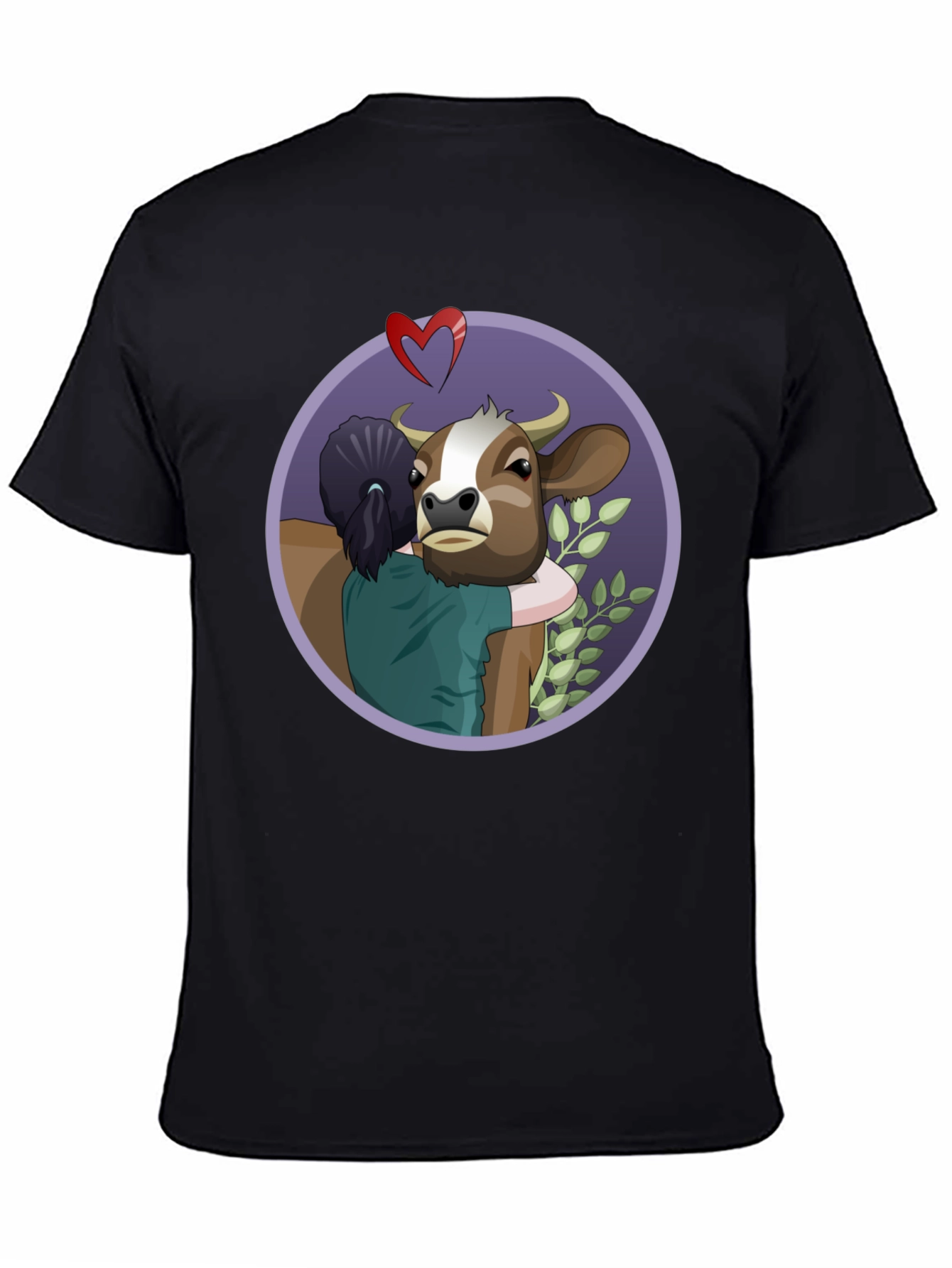Vegan Love Cow Hug T-Shirt