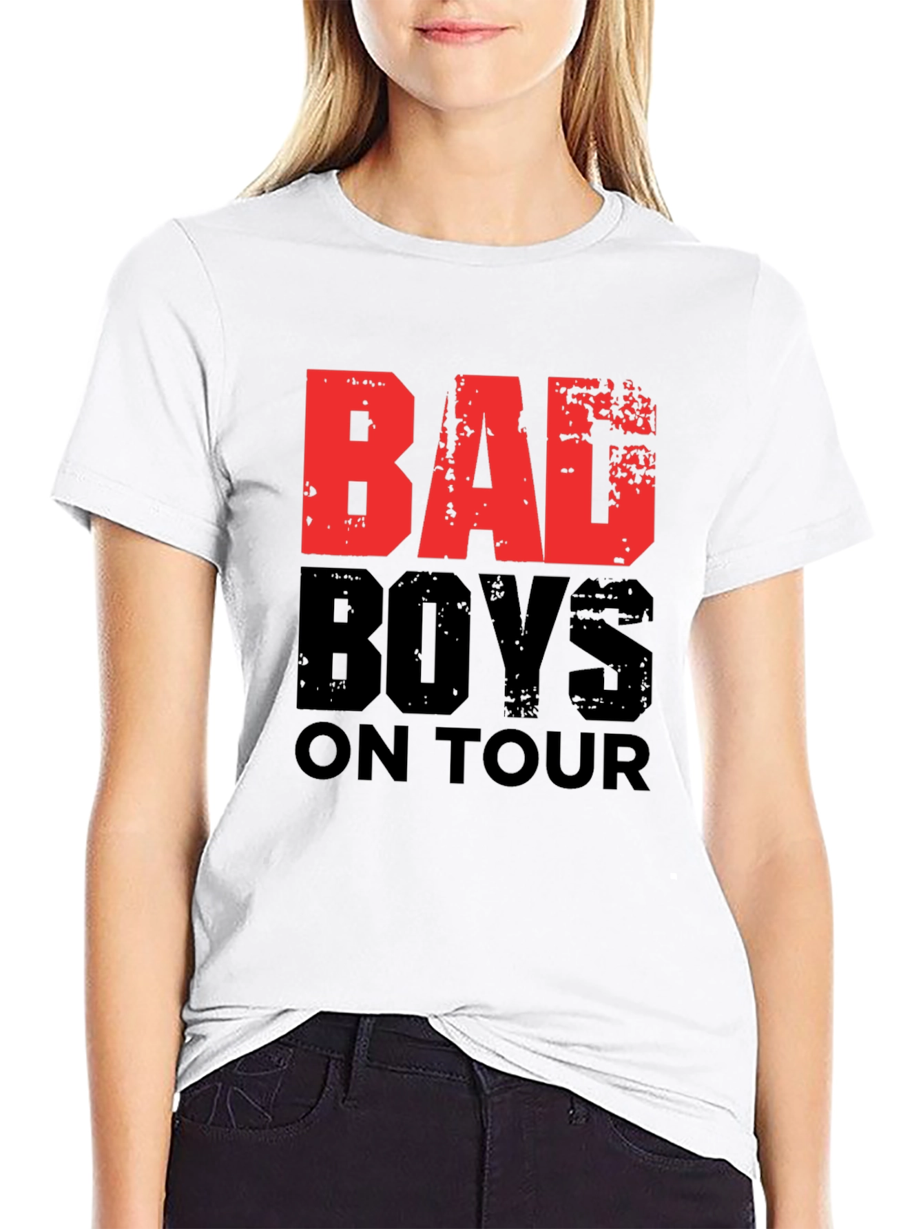 Bad Boys On Tour Graphic T-Shirt - Black