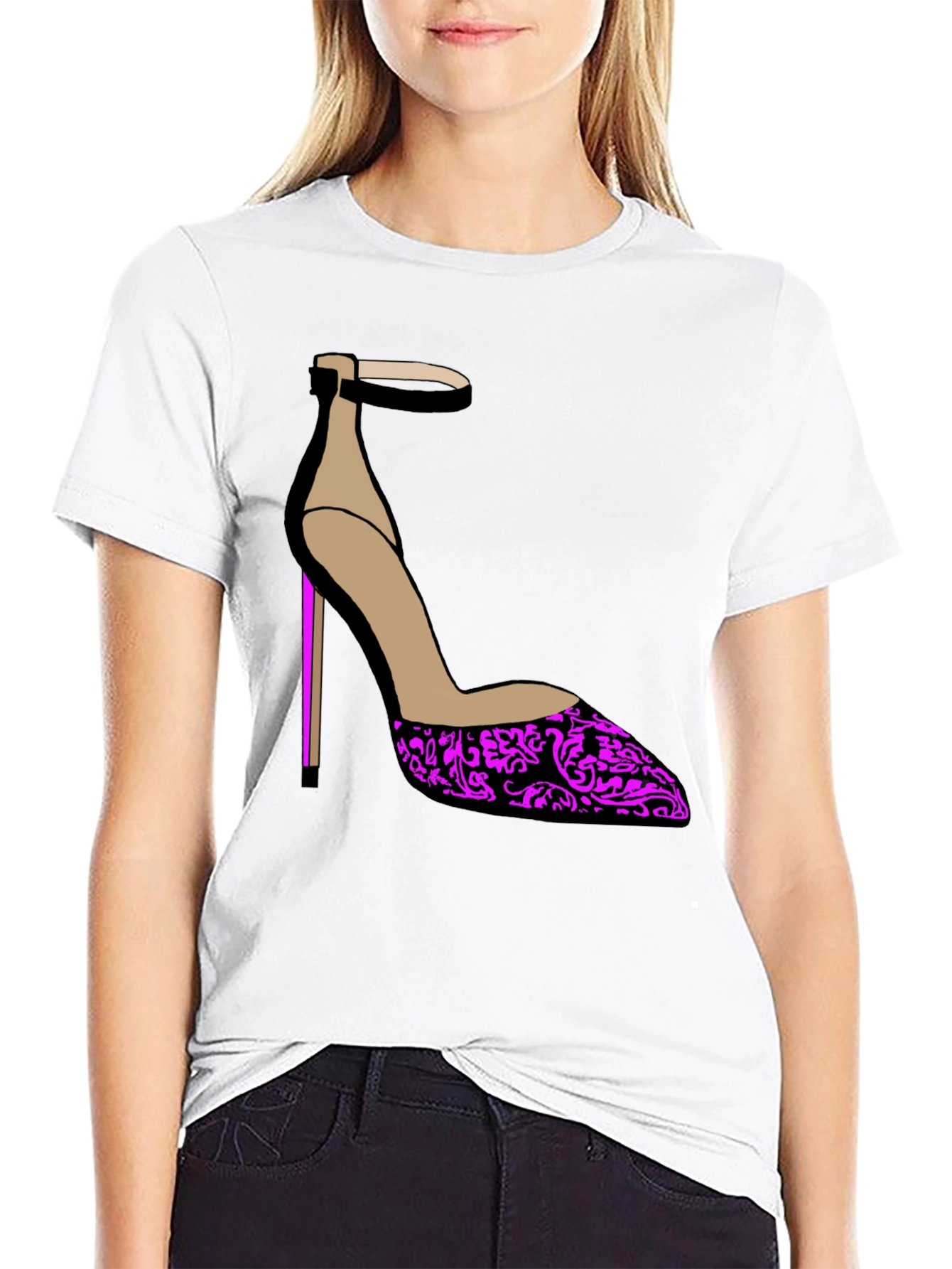 Stylish Heel Graphic Tee - Statement Fashion