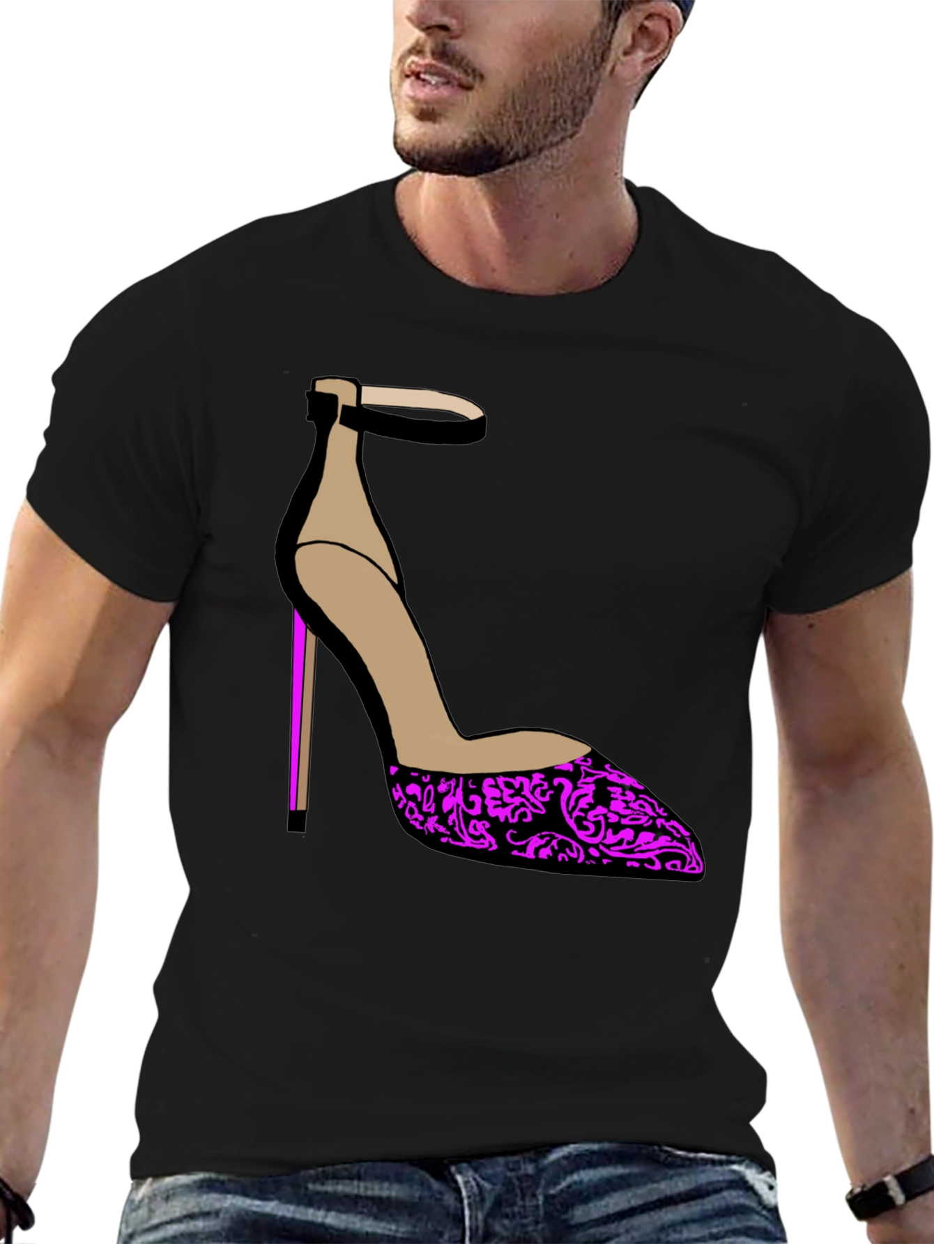 Stylish Heel Graphic Tee - Statement Fashion