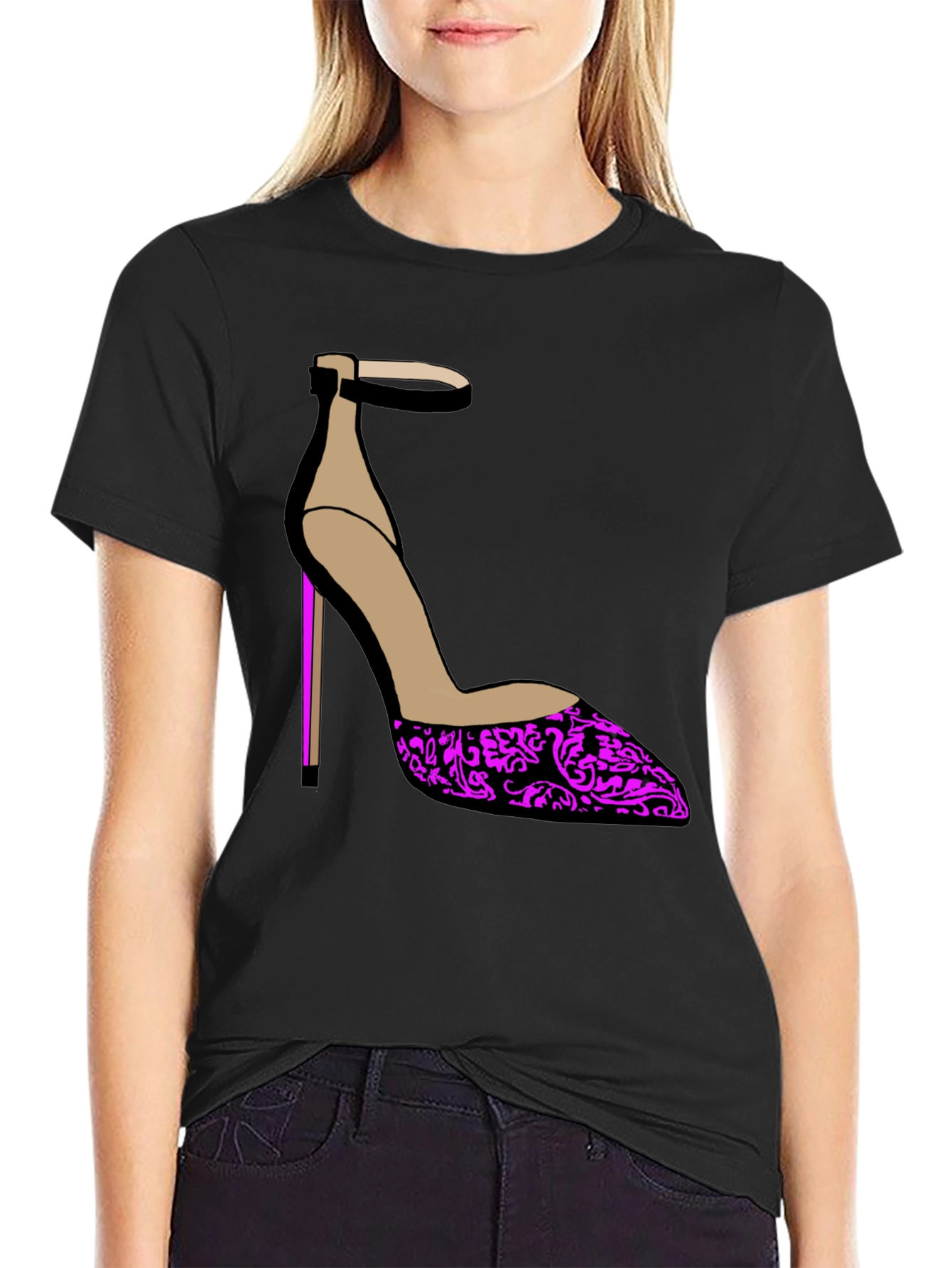 Stylish Heel Graphic Tee - Statement Fashion