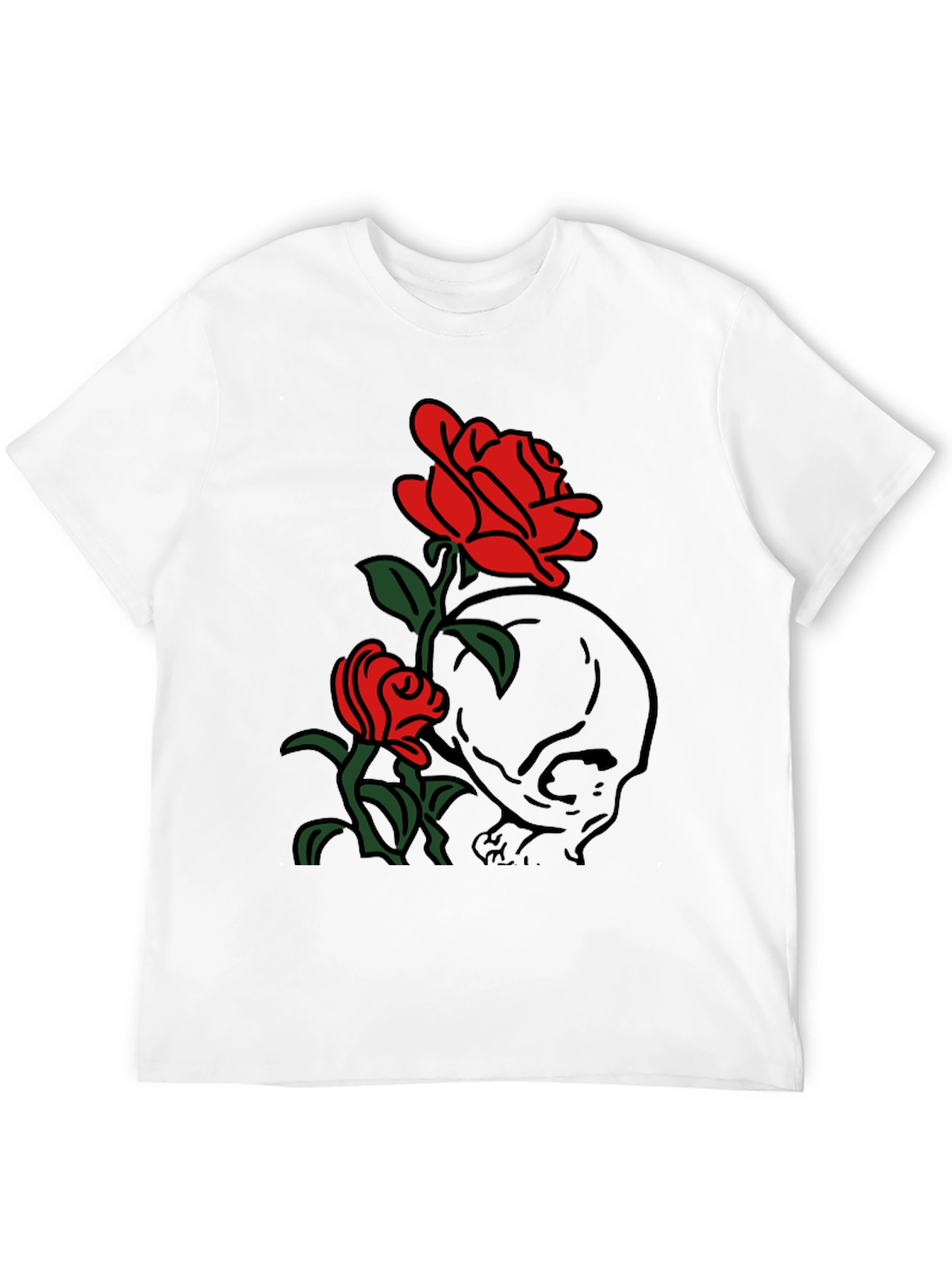 Skull & Roses Graphic T-Shirt