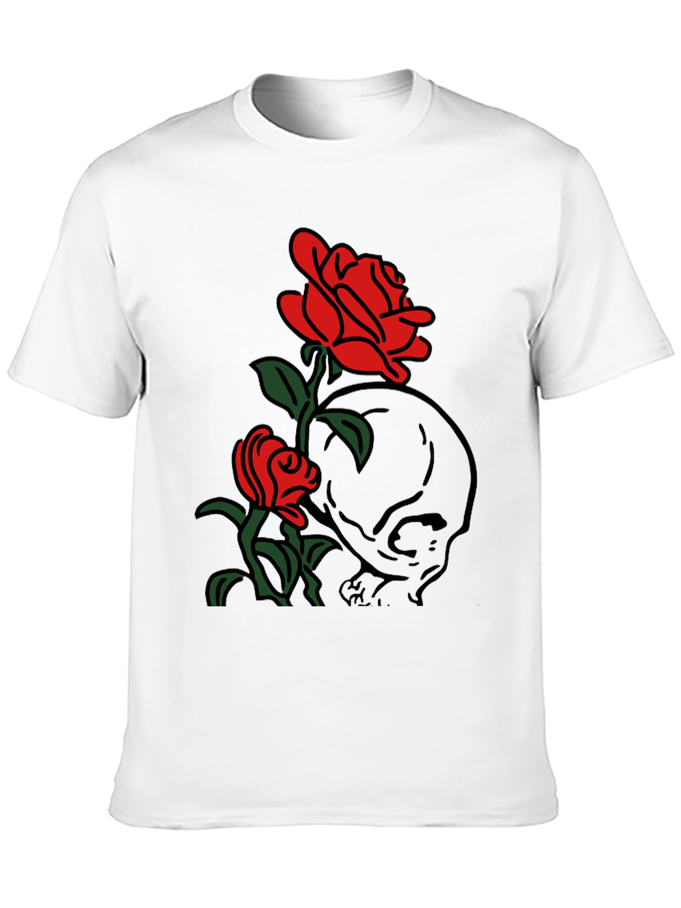 Skull & Roses Graphic T-Shirt