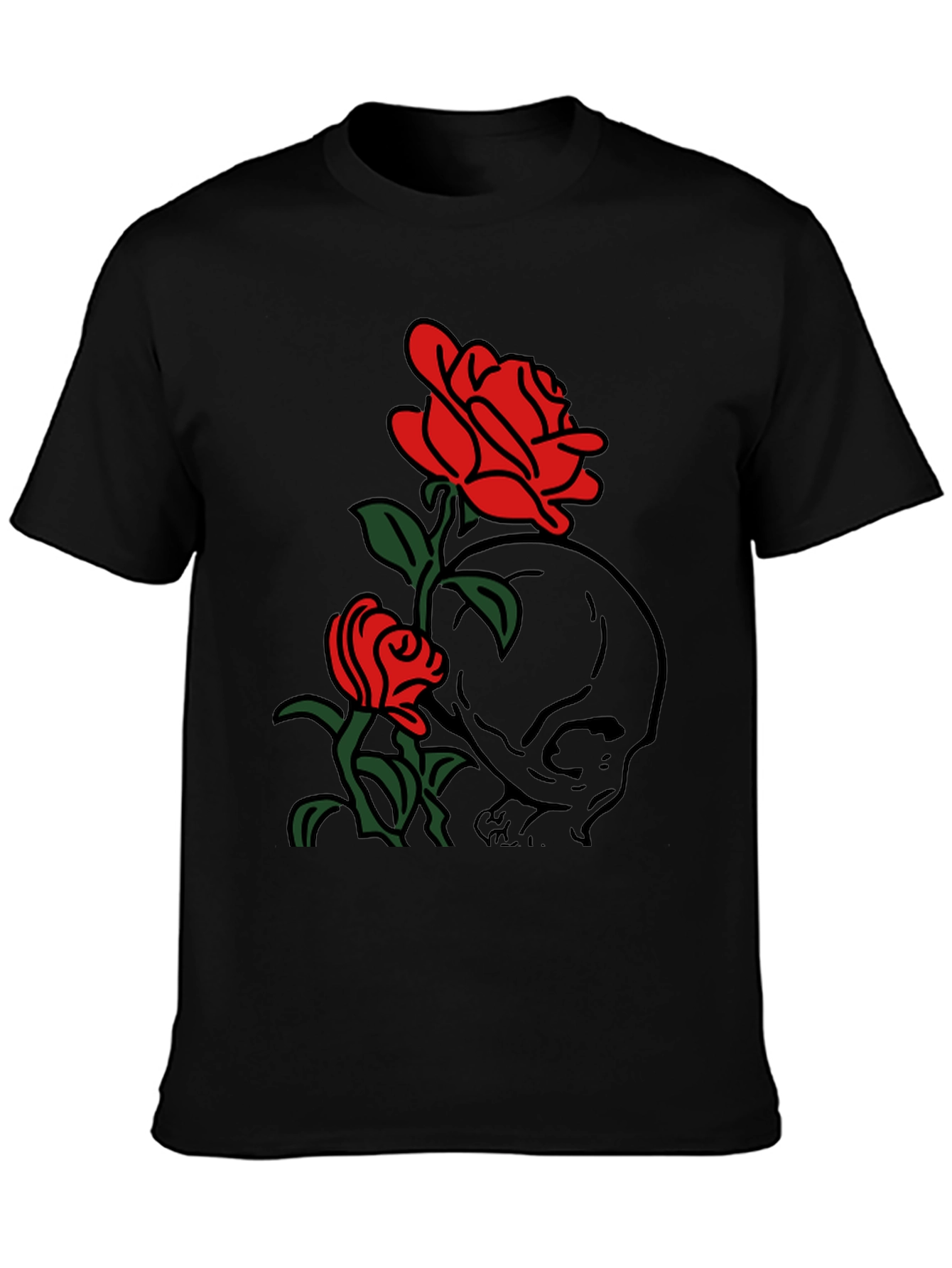 Skull & Roses Graphic T-Shirt