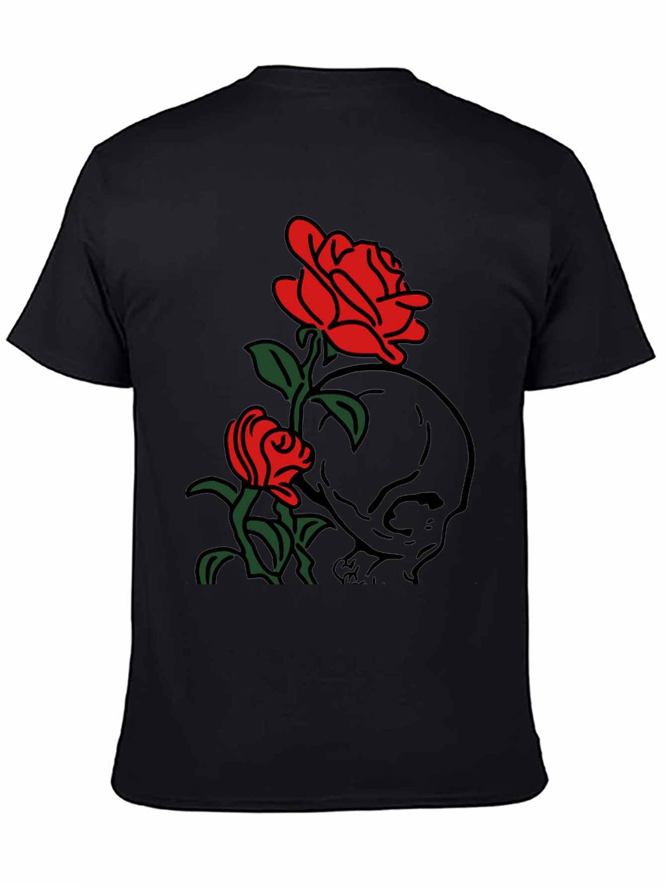 Skull & Roses Graphic T-Shirt