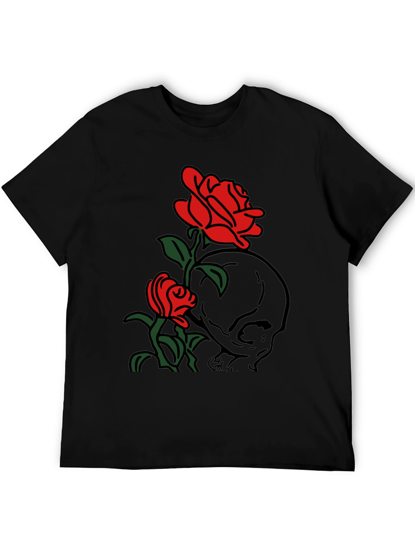 Skull & Roses Graphic T-Shirt