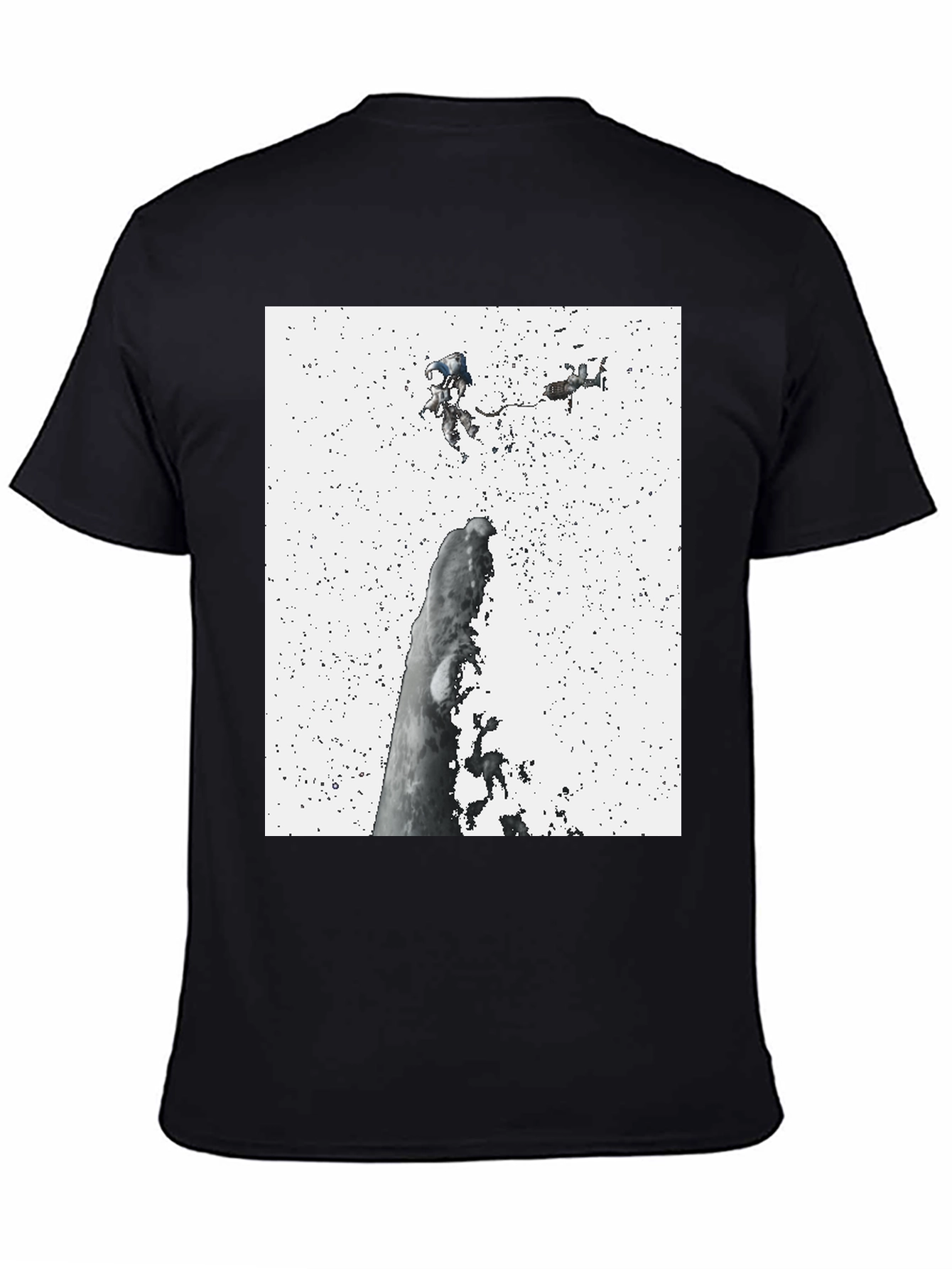 Astronauts in Space Black Tee