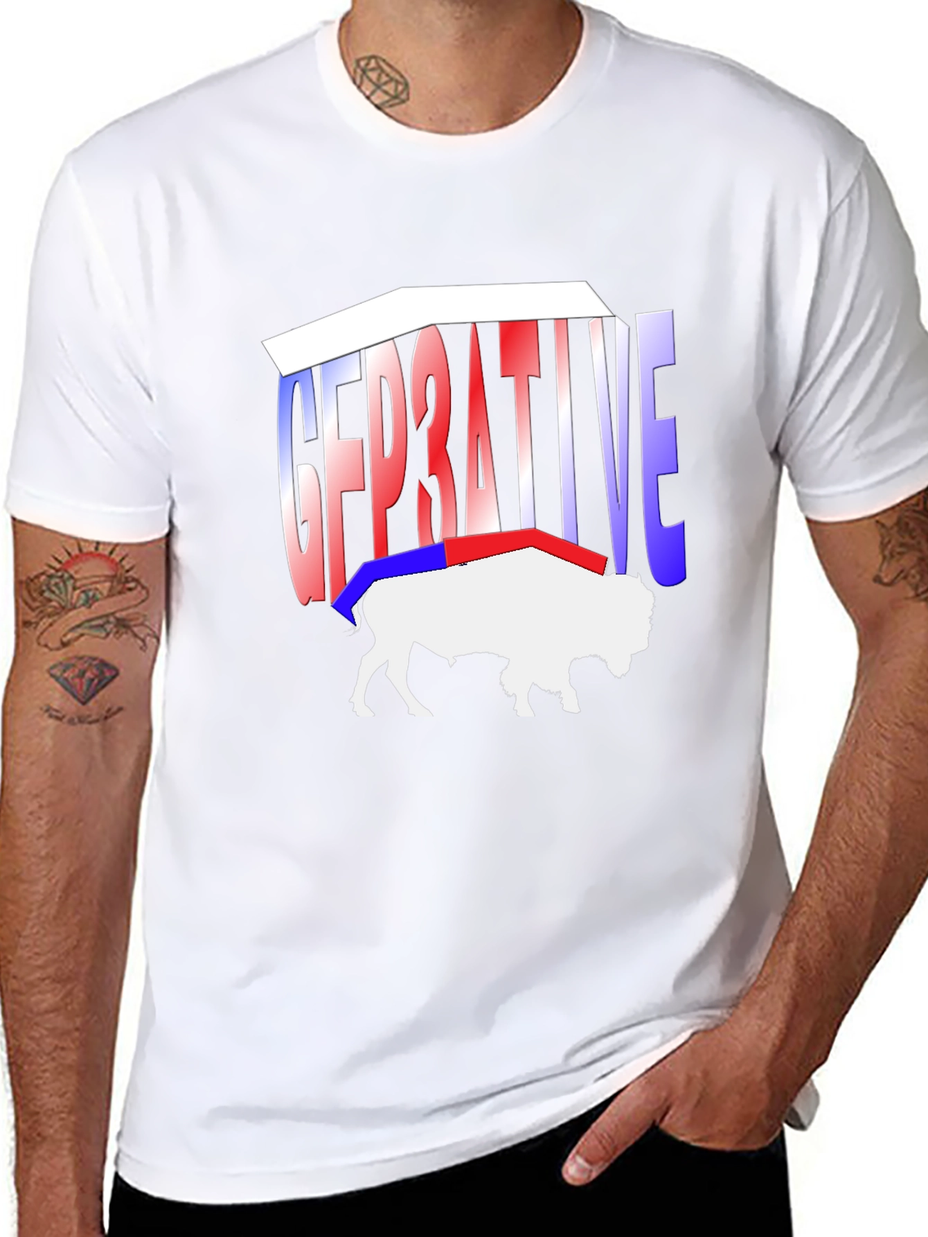 Rep3ative Buffalo Graphic Tee