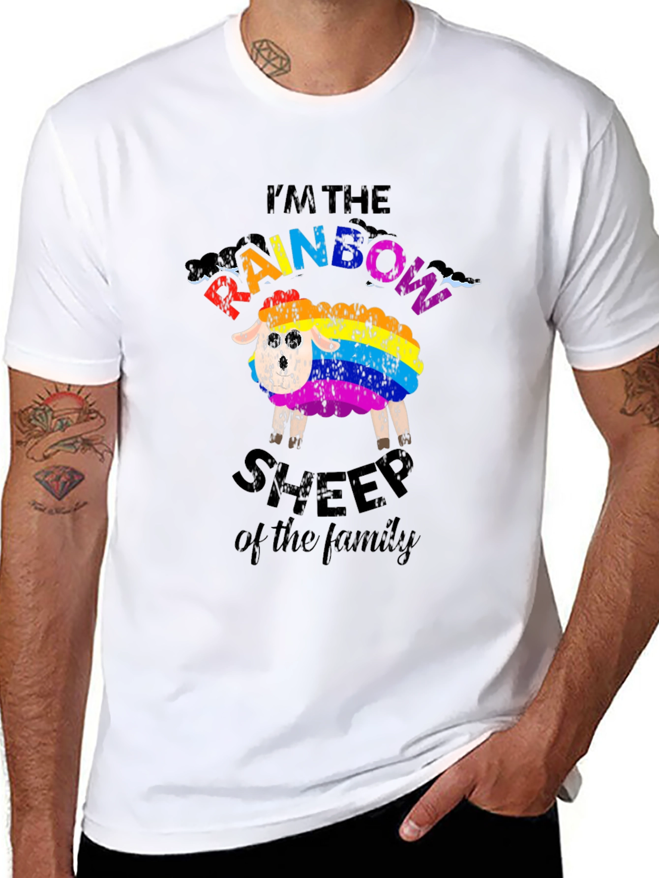 Rainbow Sheep T-Shirt - Pride Family Tee