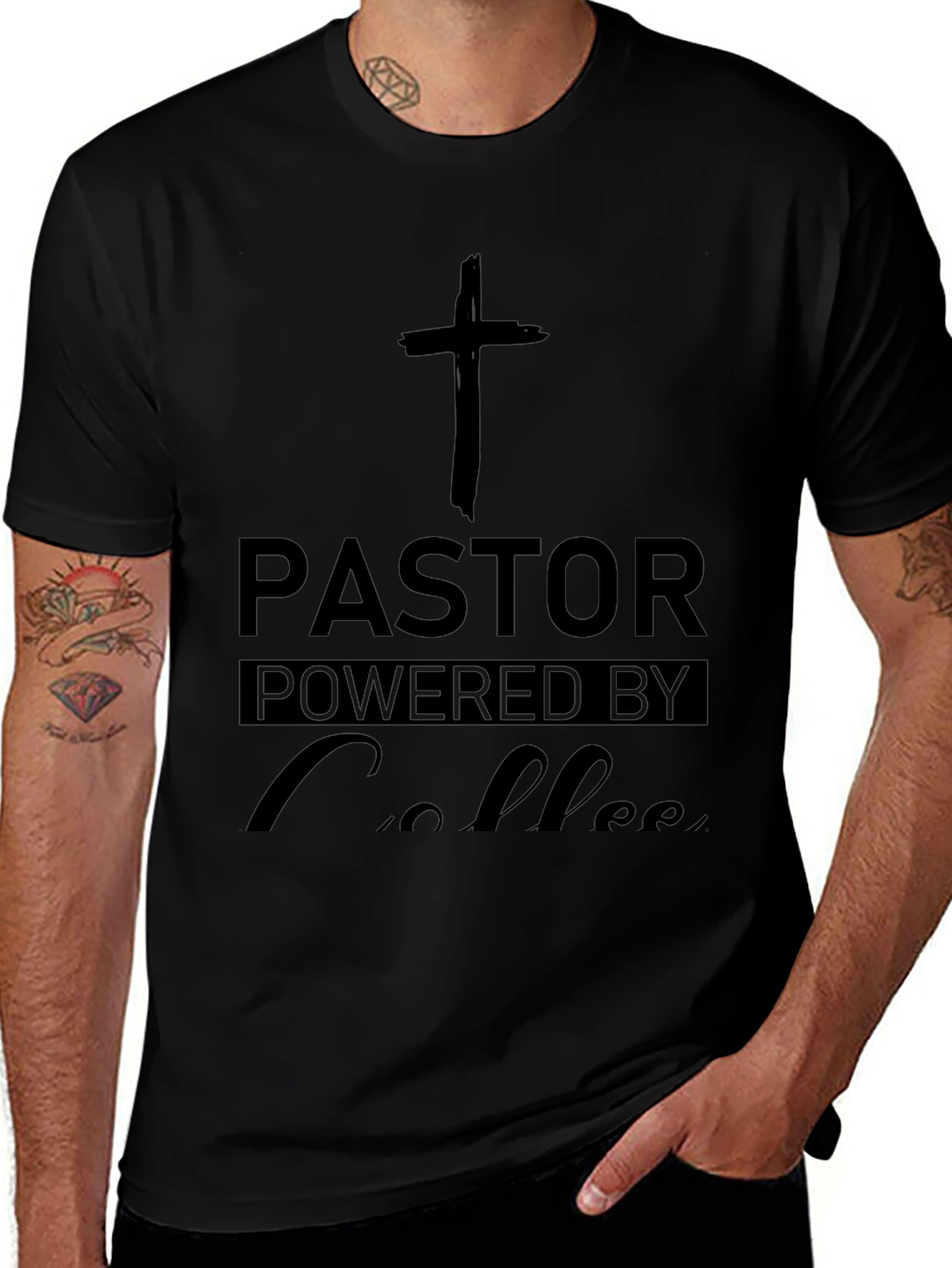 Pastor Powered By Coffee T-Shirt