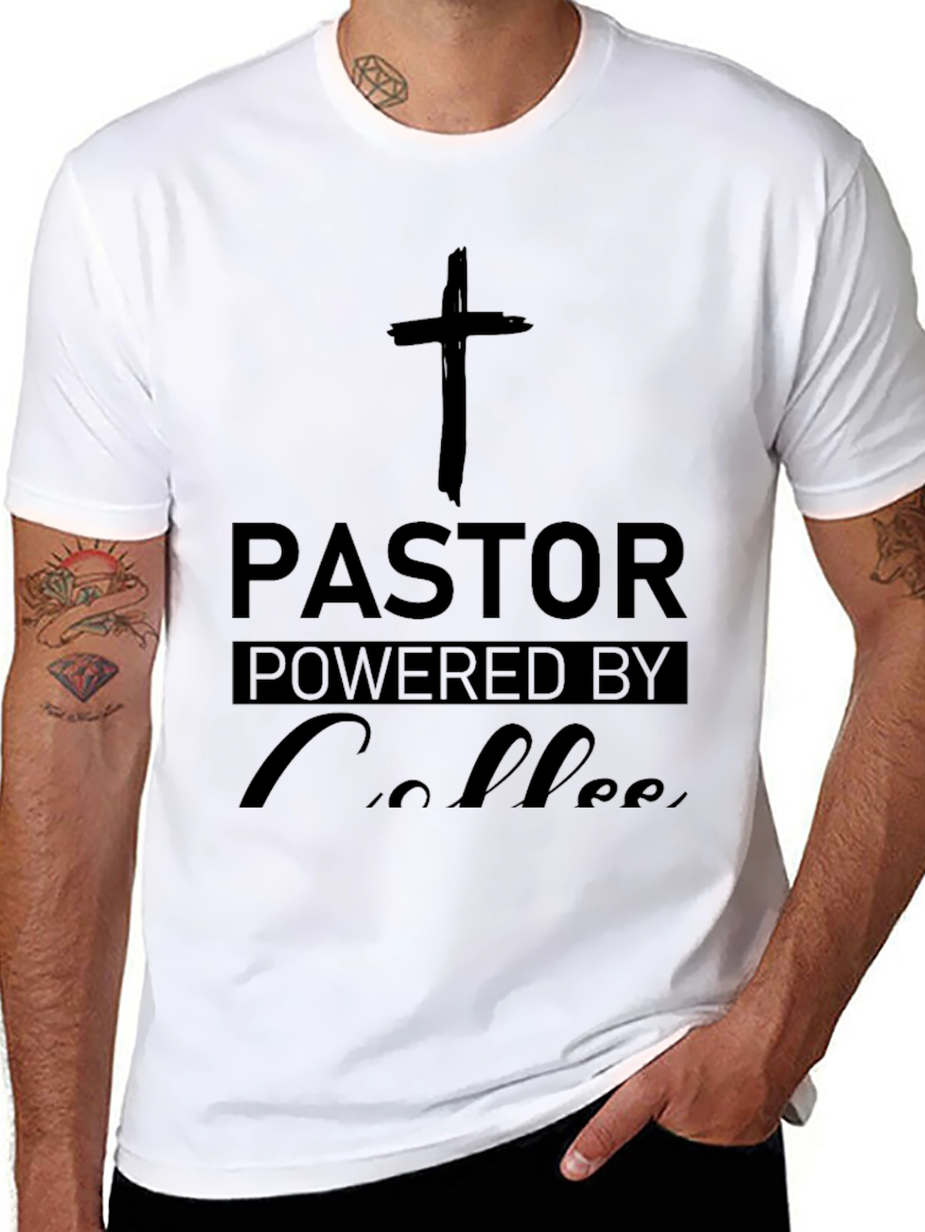 Pastor Powered By Coffee T-Shirt
