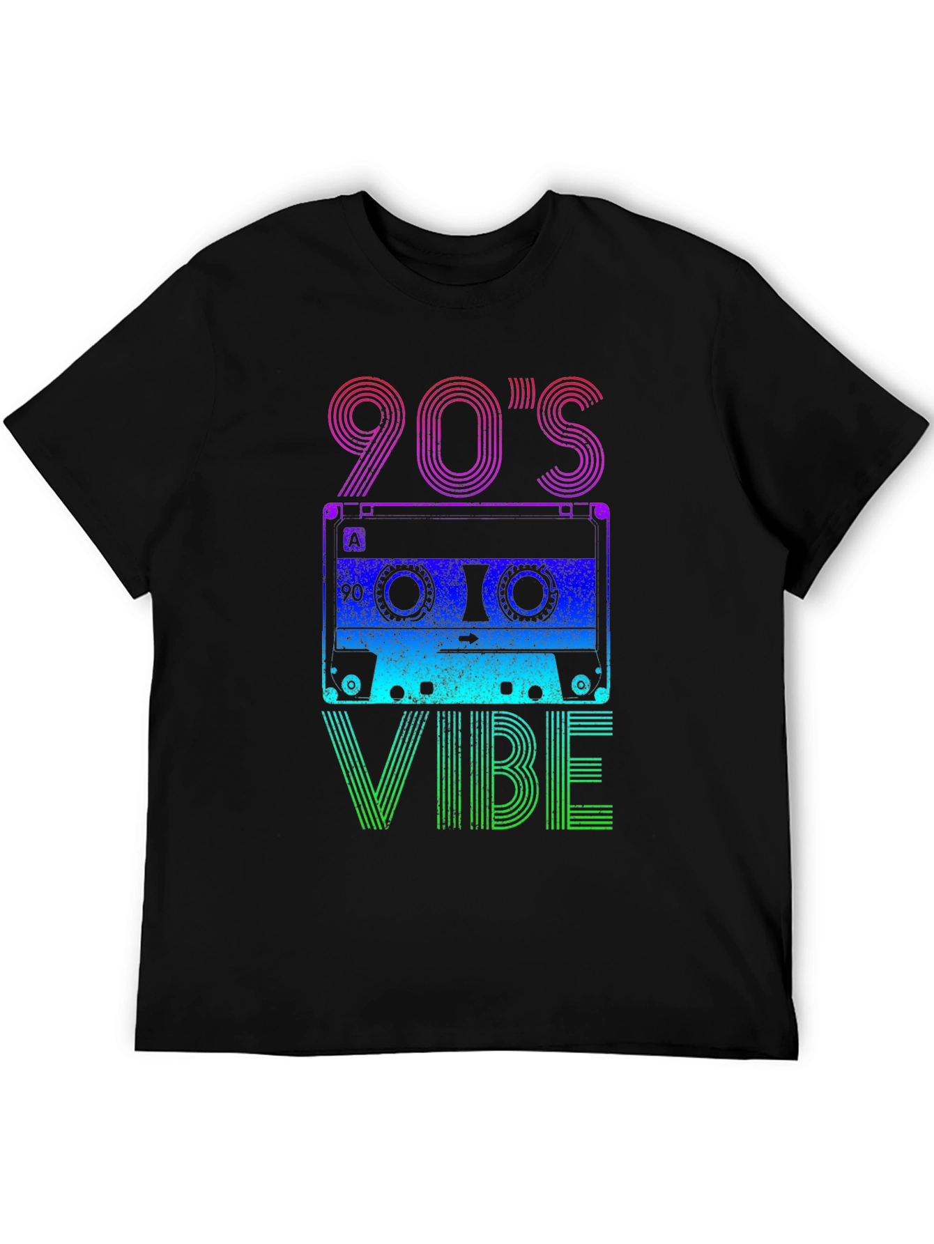 90s Vibe Graphic Tee - Retro Cassette Design