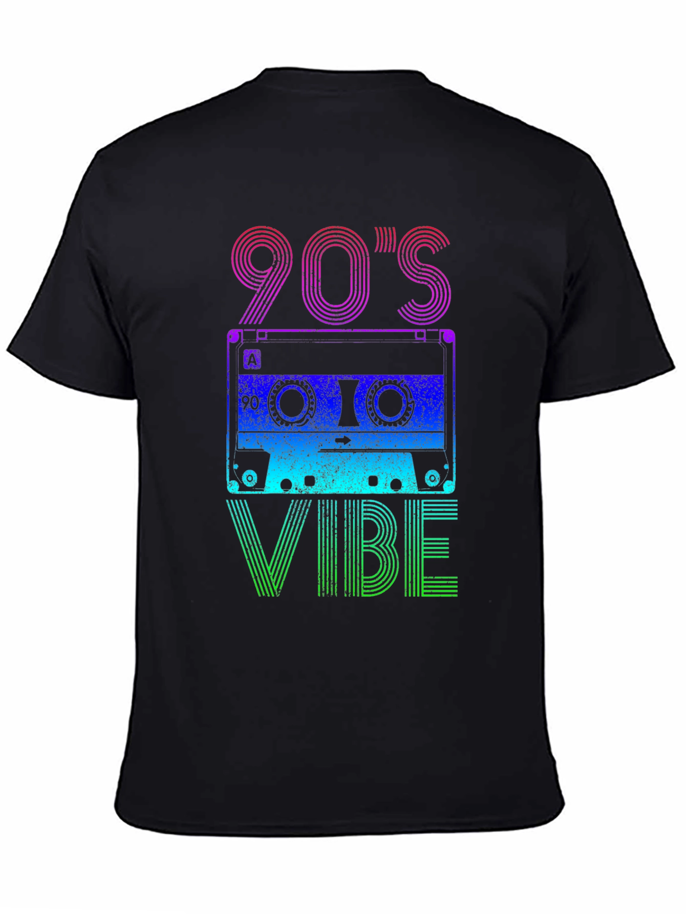 90s Vibe Graphic Tee - Retro Cassette Design