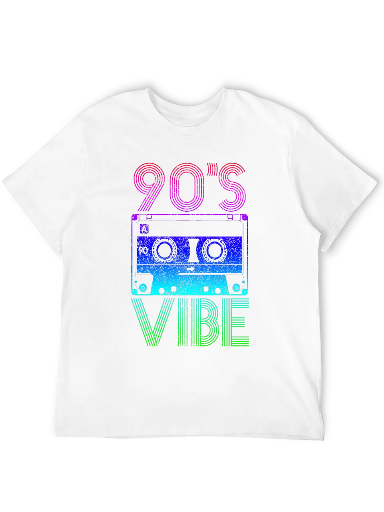 90s Vibe Graphic Tee - Retro Cassette Design