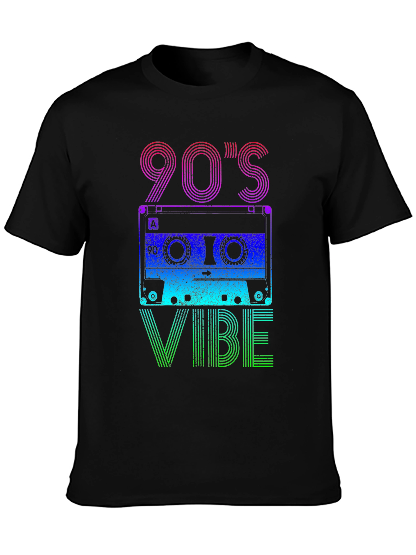 90s Vibe Graphic Tee - Retro Cassette Design