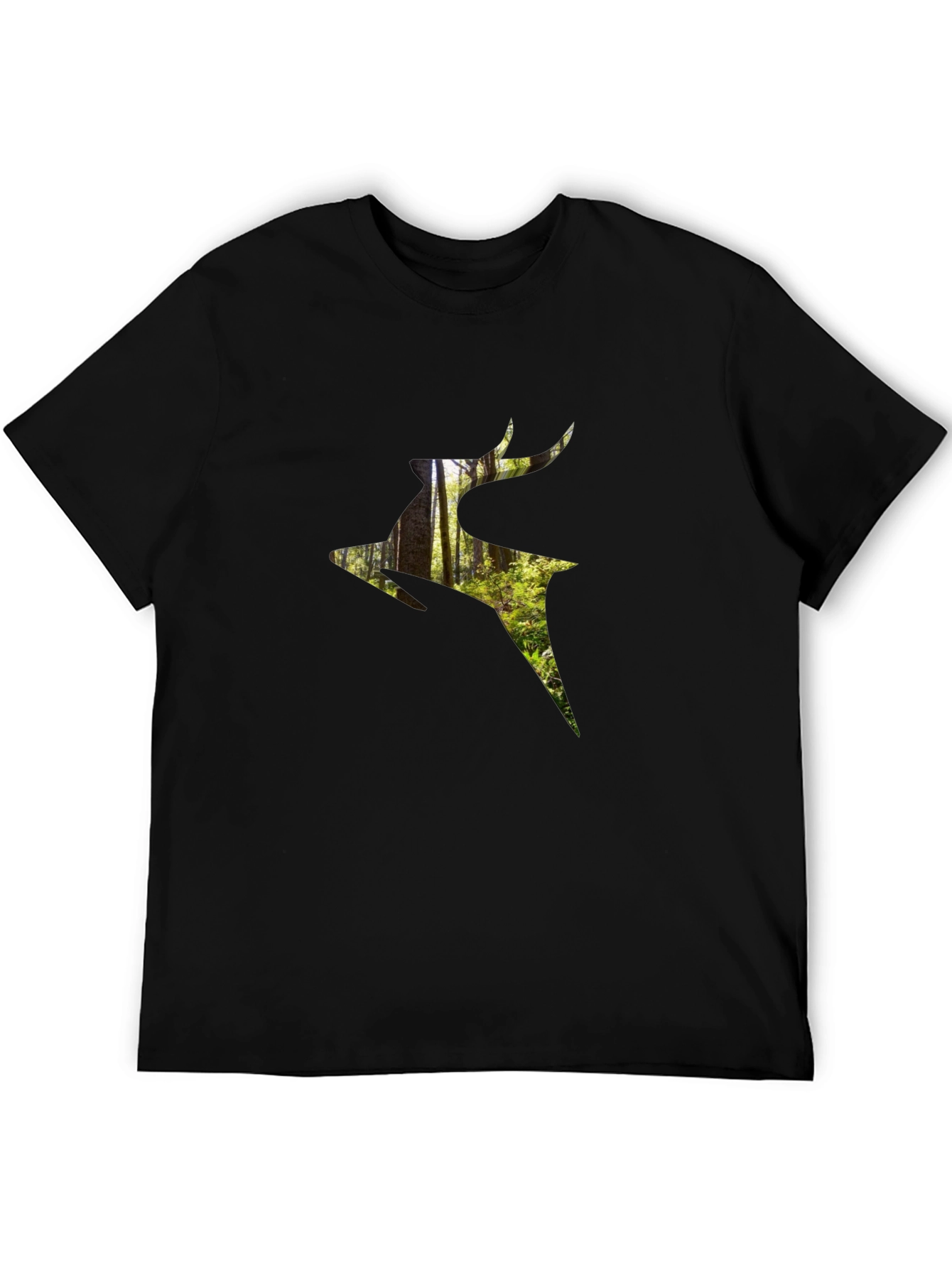 Nature Deer Graphic T-Shirt - Modern Style