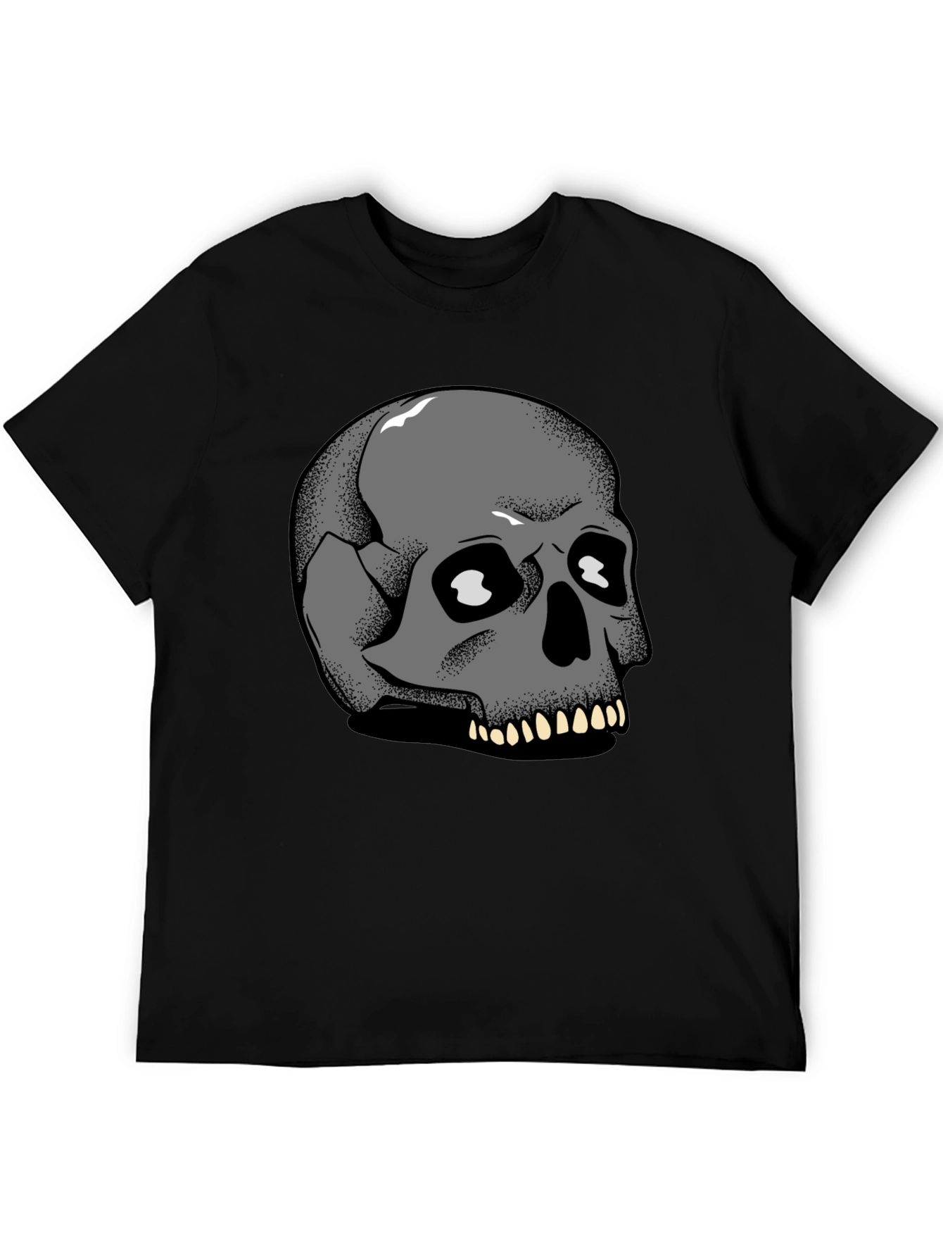 Skull Graphic Tee - Mens Black T-Shirt