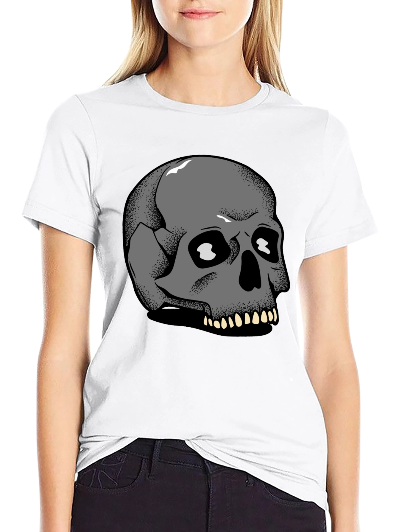 Skull Graphic Tee - Mens Black T-Shirt