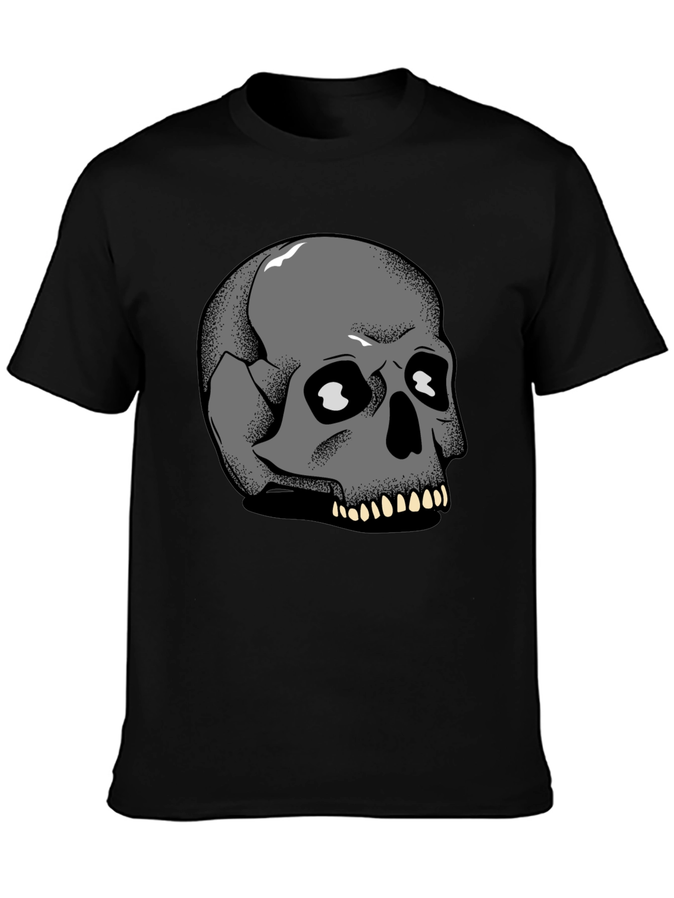 Skull Graphic Tee - Mens Black T-Shirt