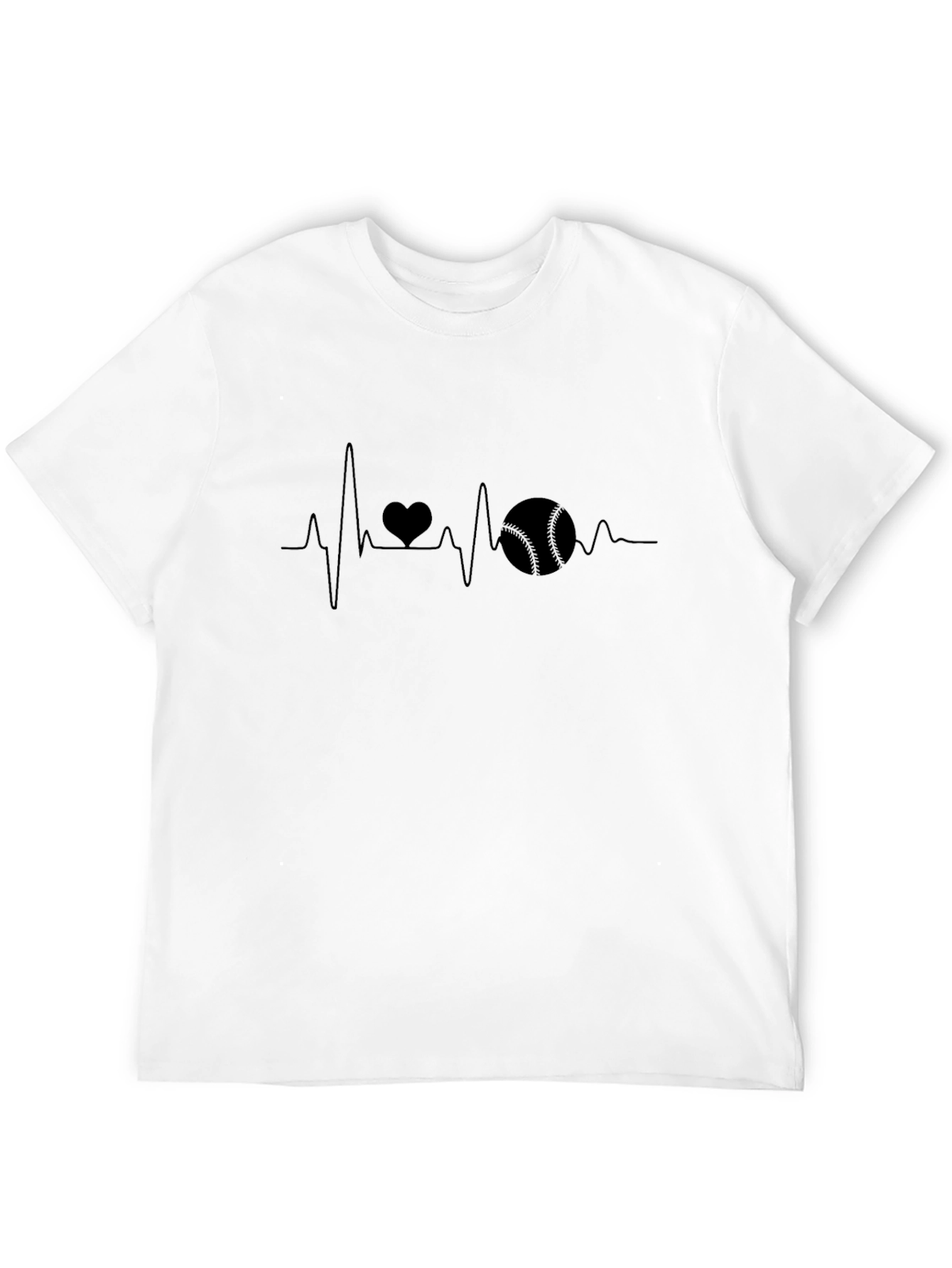 Baseball Heartbeat T-Shirt - Love of the Game