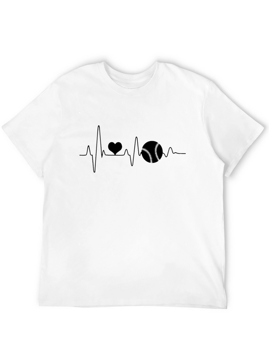 Baseball Heartbeat T-Shirt - Love of the Game