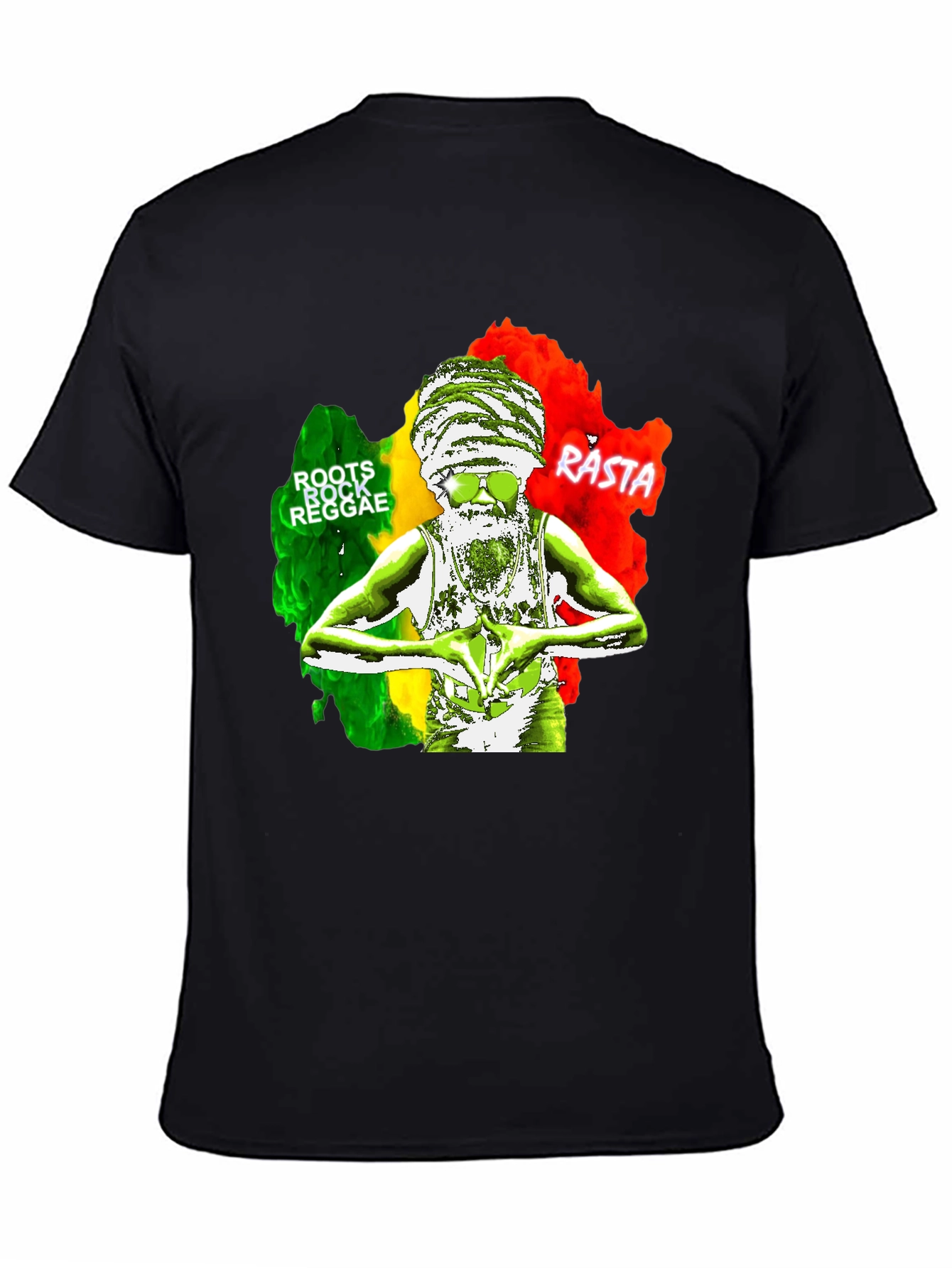 Roots Rock Reggae Rasta Graphic T-Shirt