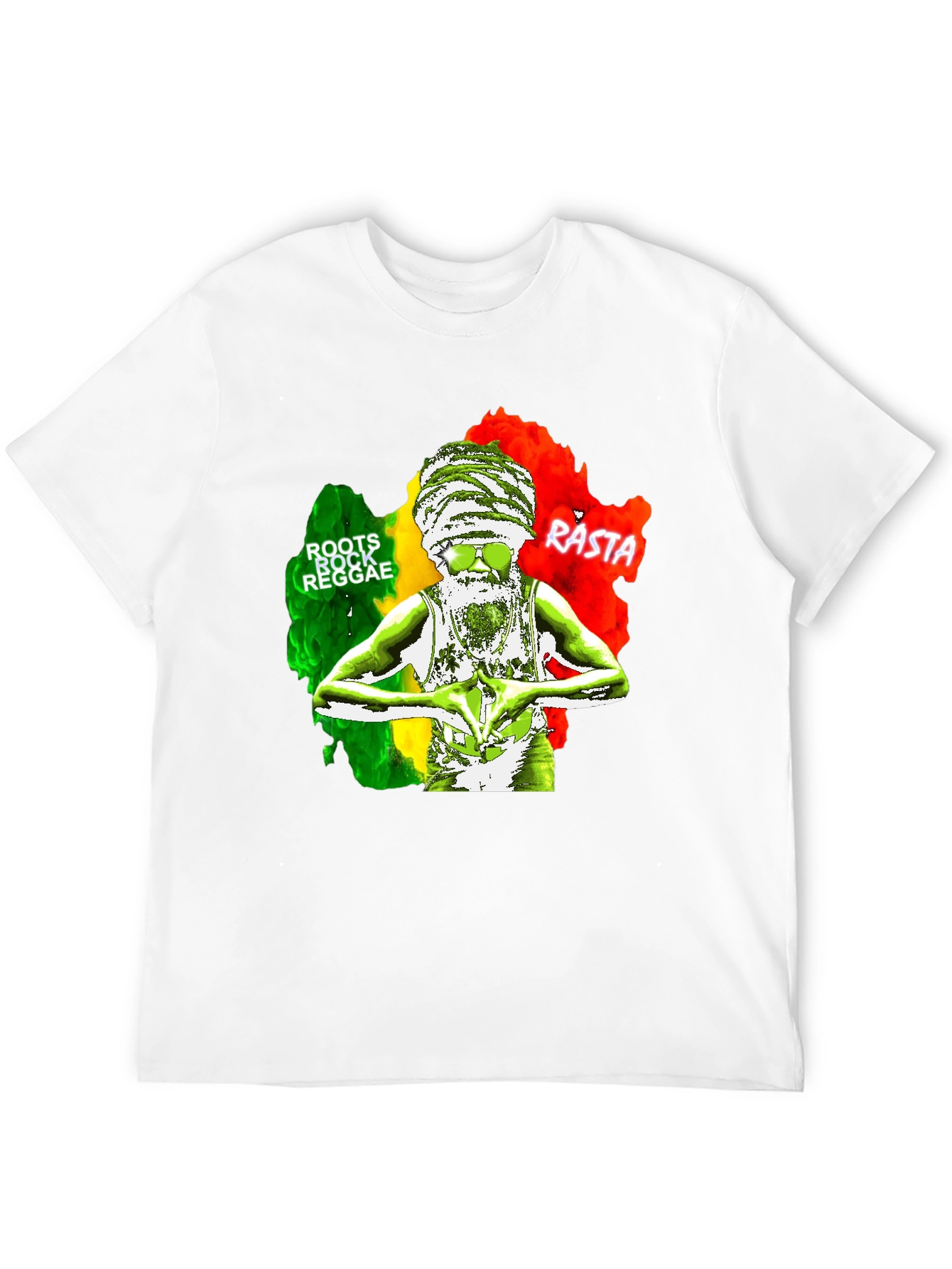 Roots Rock Reggae Rasta Graphic T-Shirt