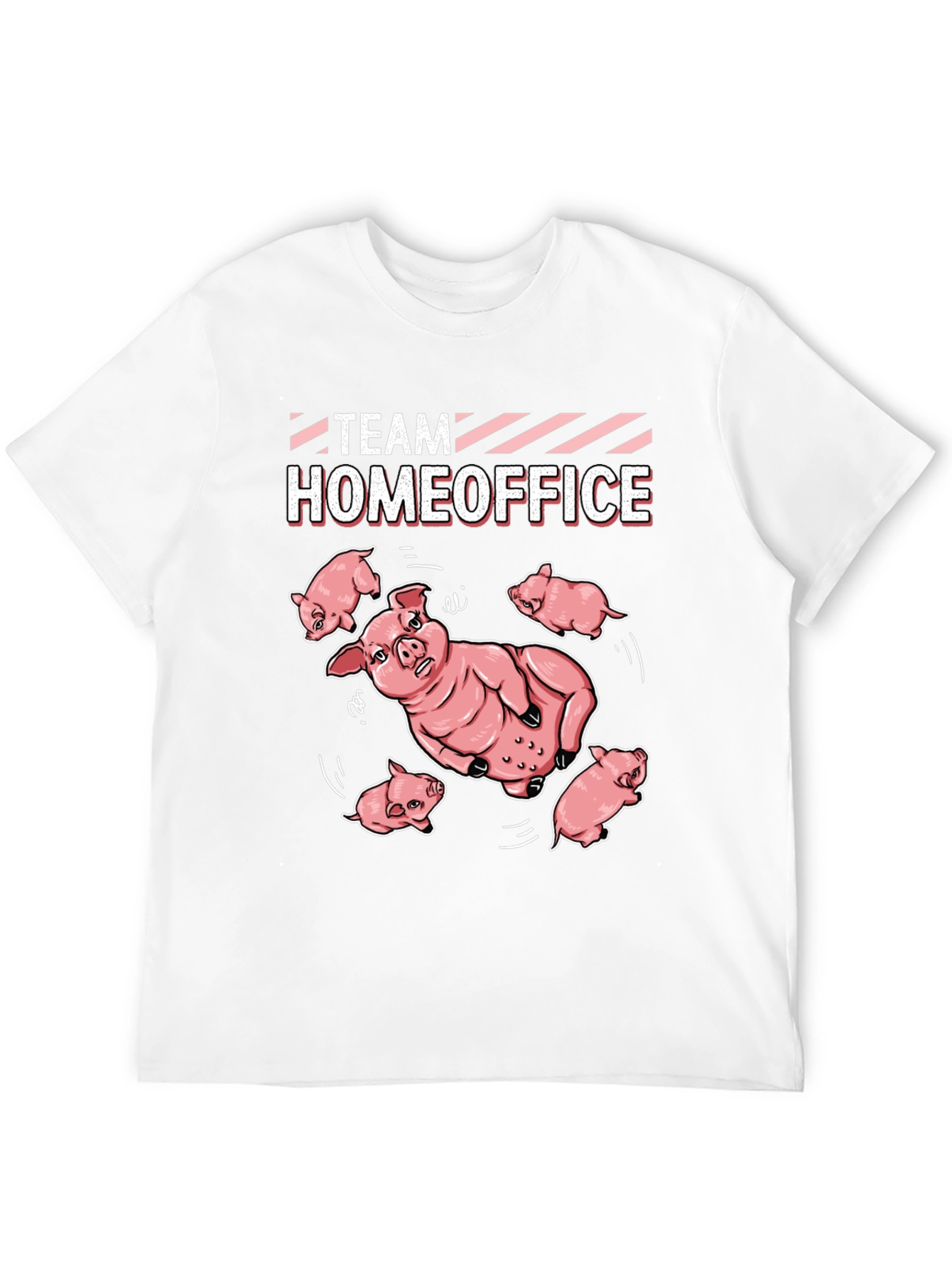 Team Homeoffice Pig T-Shirt - Black Cotton Tee