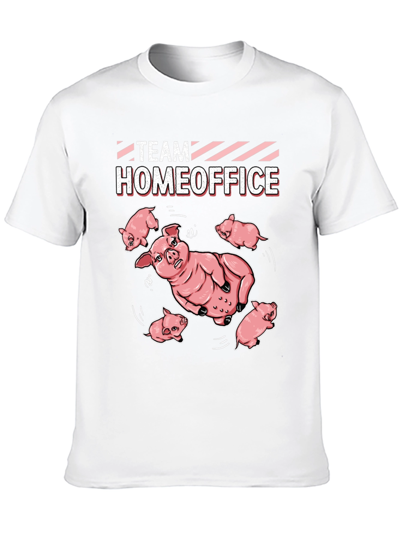 Team Homeoffice Pig T-Shirt - Black Cotton Tee