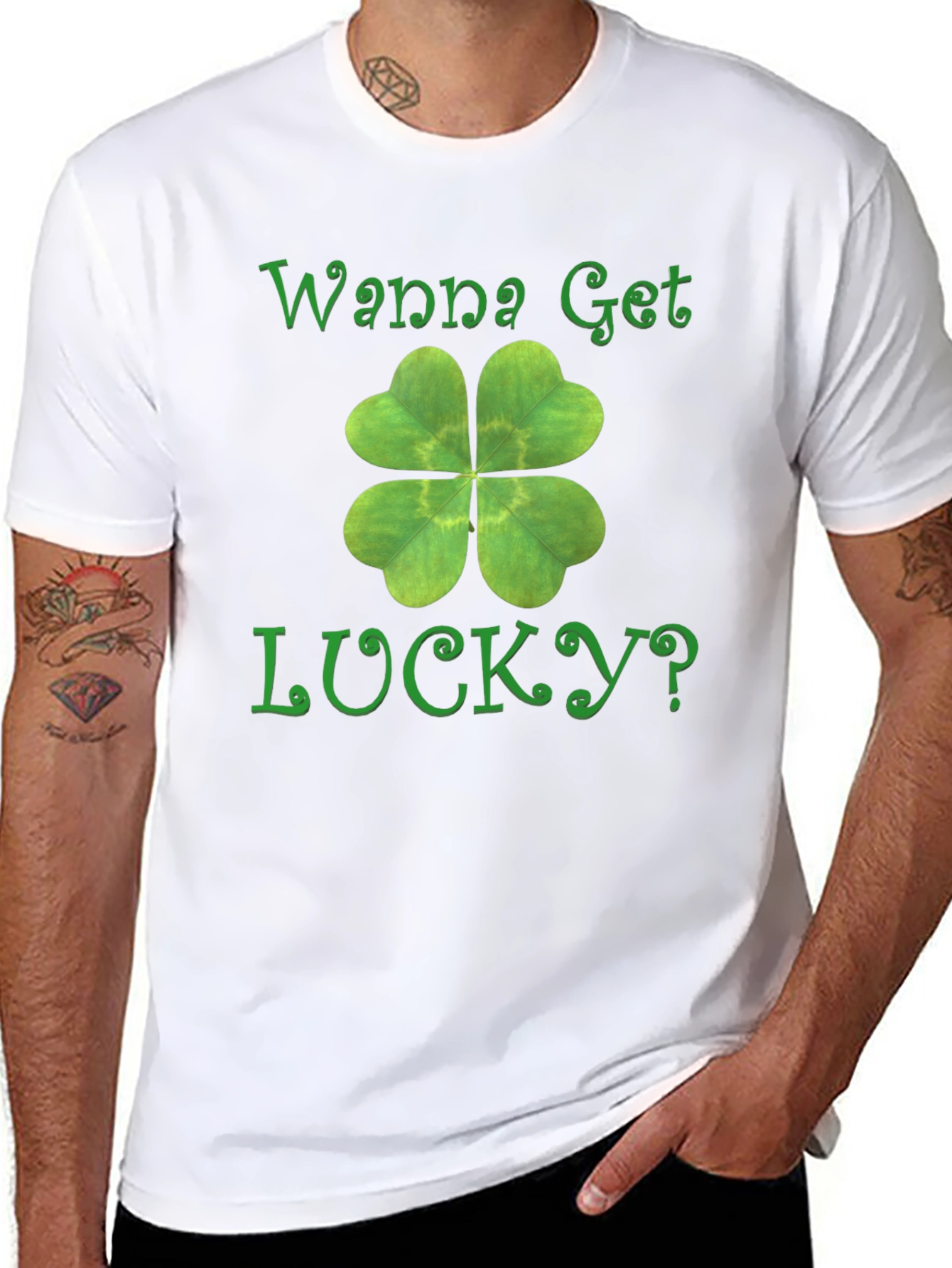Wanna Get Lucky? Shamrock T-Shirt - St. Patricks Day