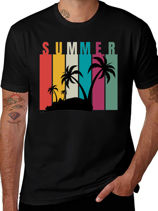 Retro Summer Palm Tee