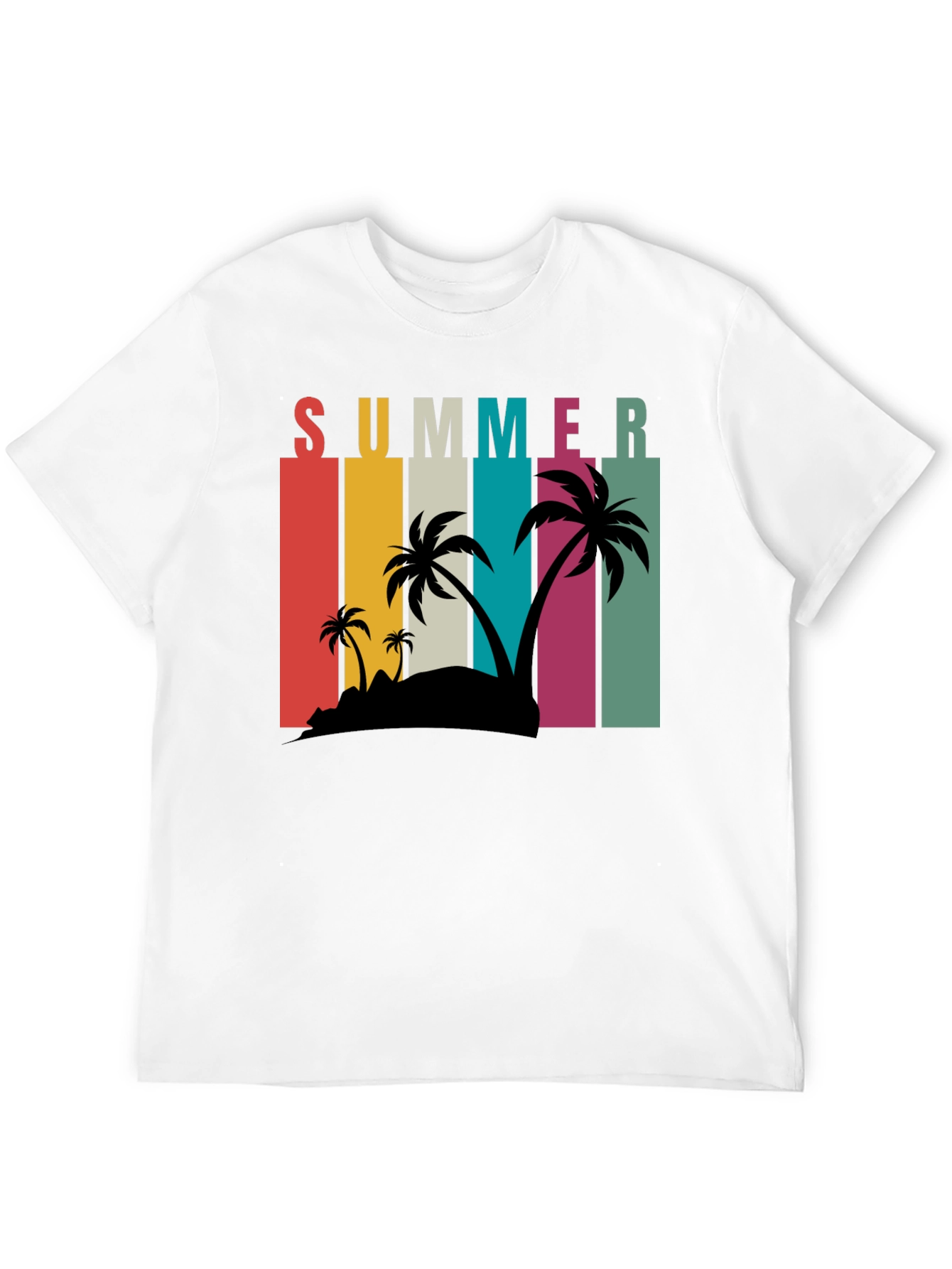Retro Summer Palm Tee