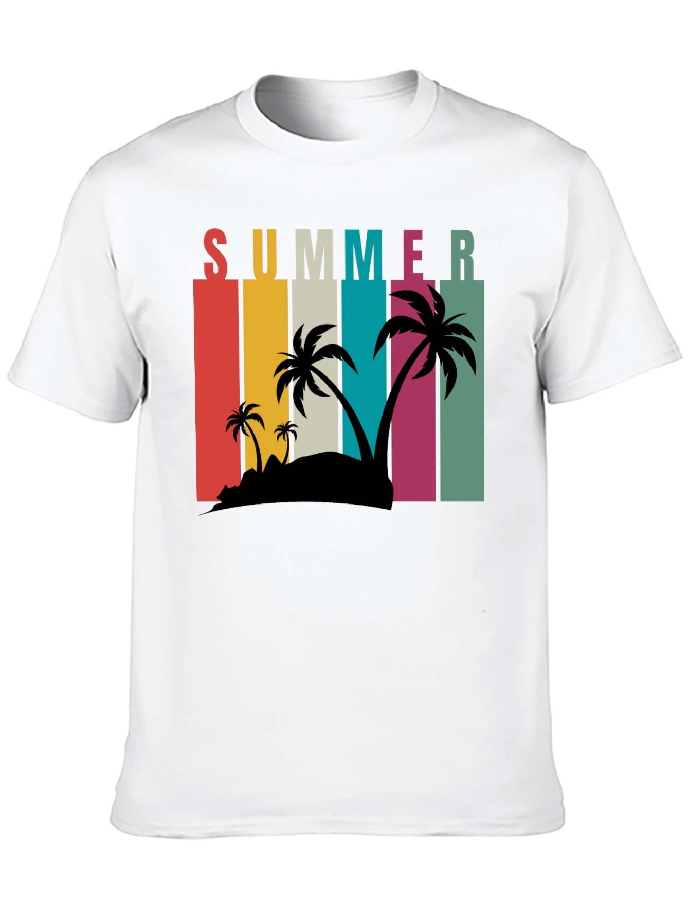 Retro Summer Palm Tee