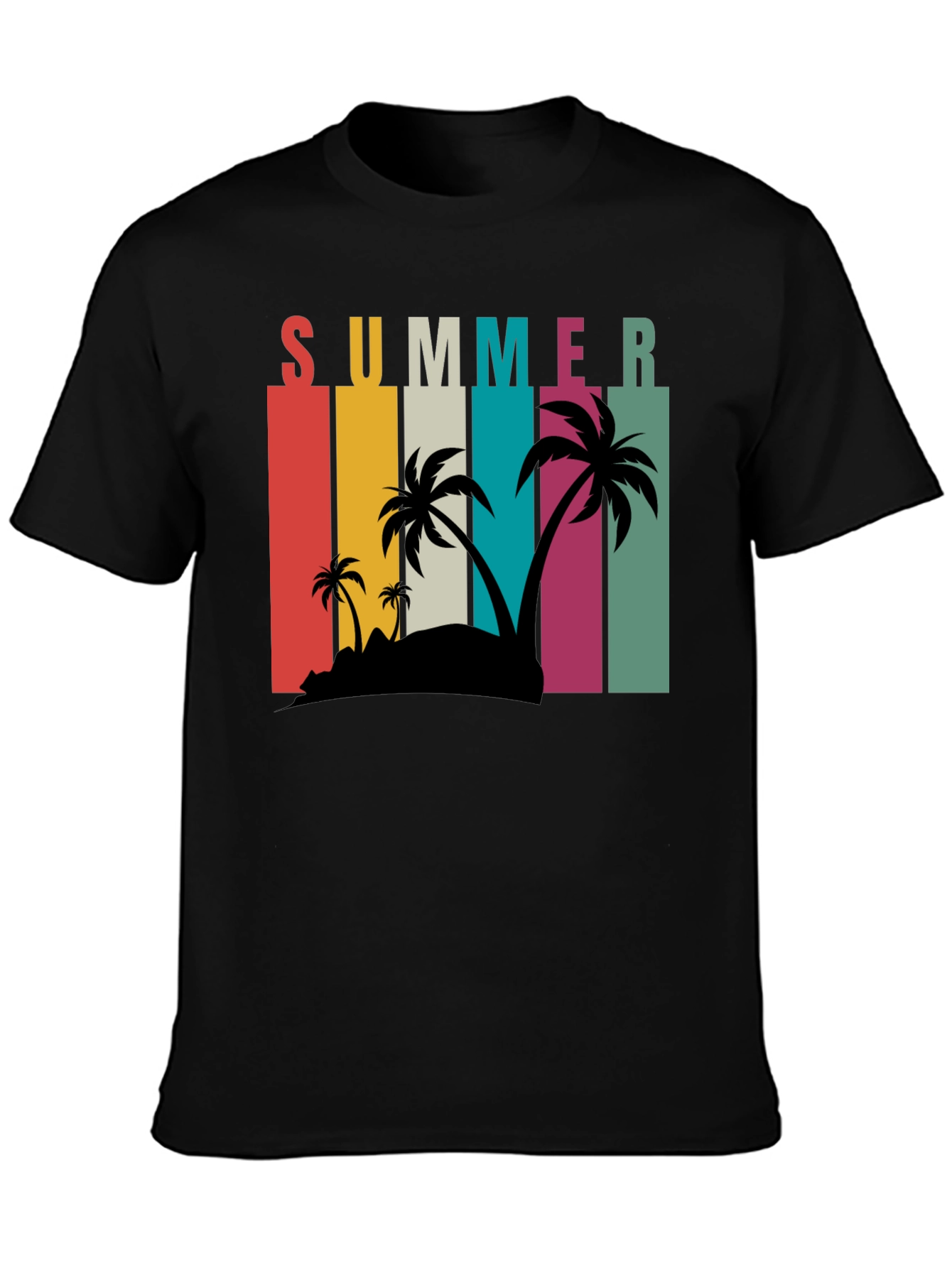 Retro Summer Palm Tee