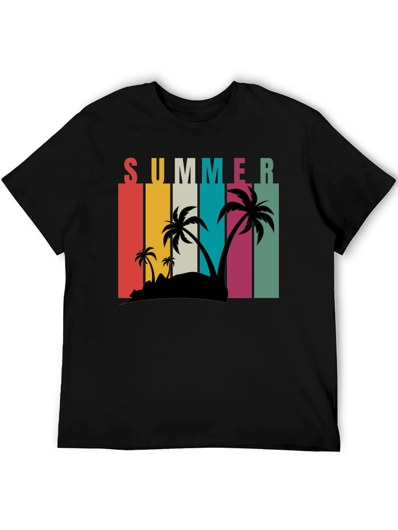 Retro Summer Palm Tee