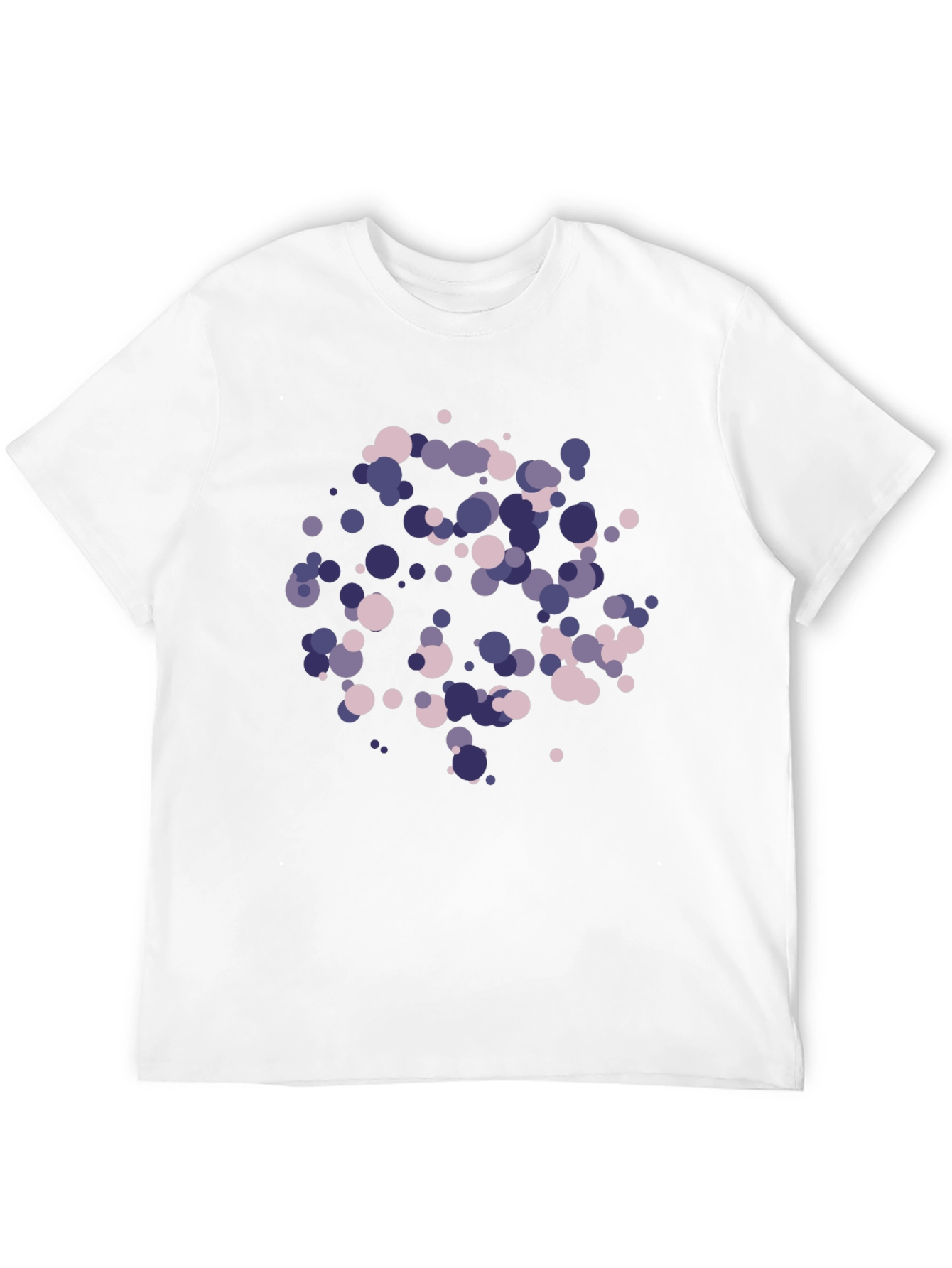 Abstract Dot Pattern Black T-Shirt
