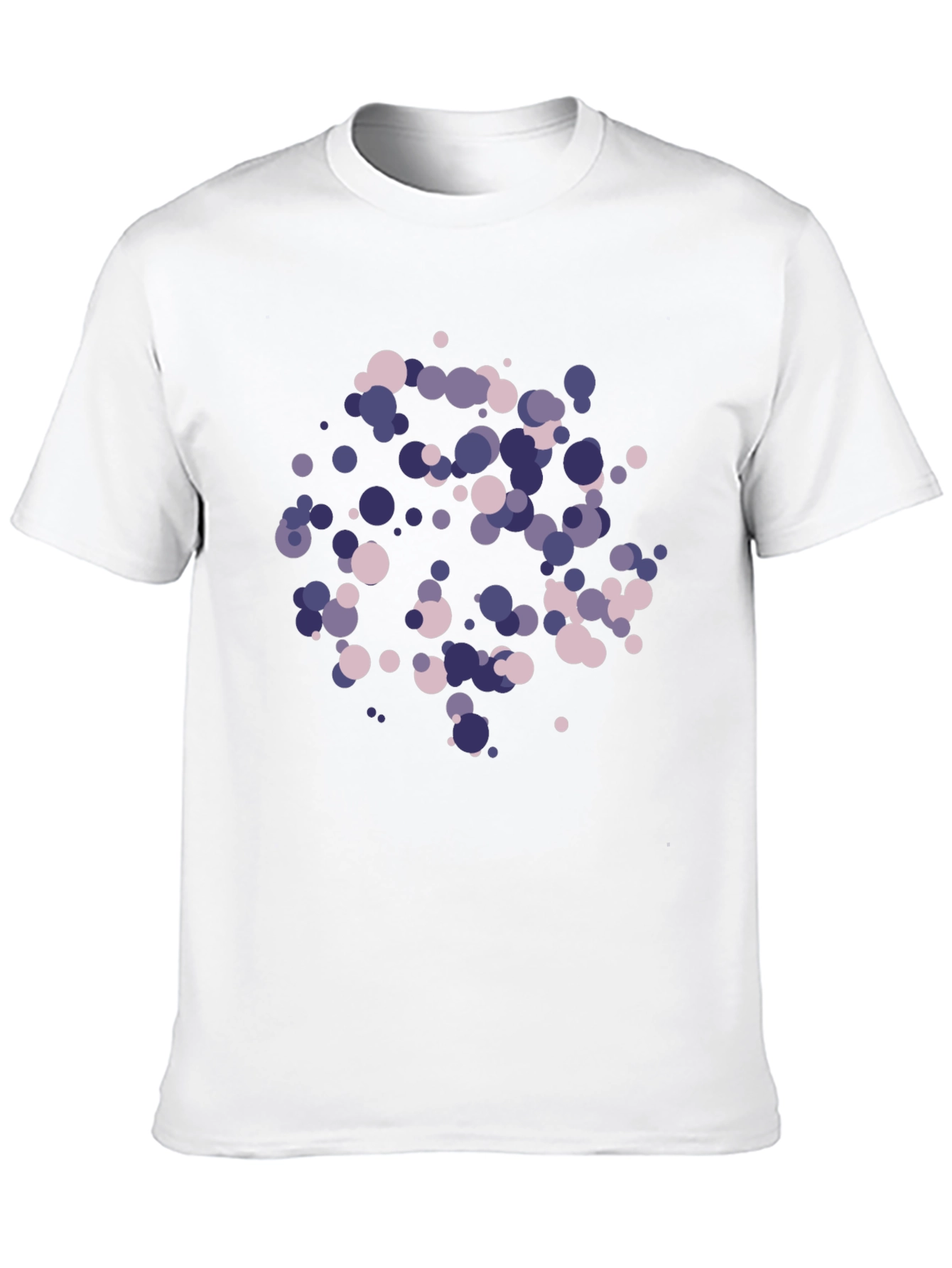 Abstract Dot Pattern Black T-Shirt