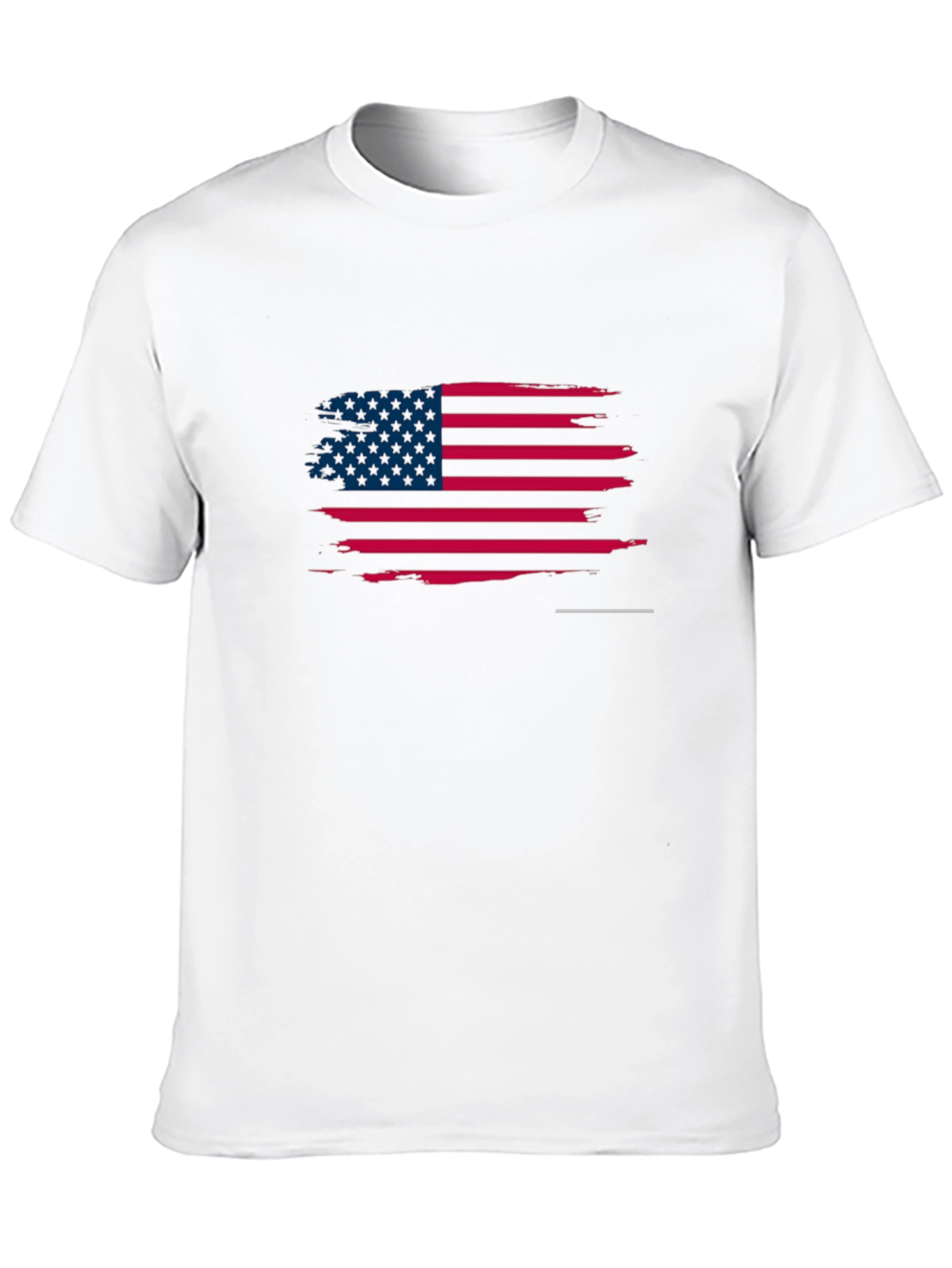American Flag Distressed Black T-Shirt
