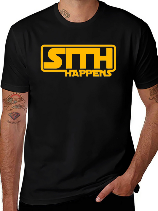 Sith Happens T-Shirt - Black Short Sleeve Graphic Tee