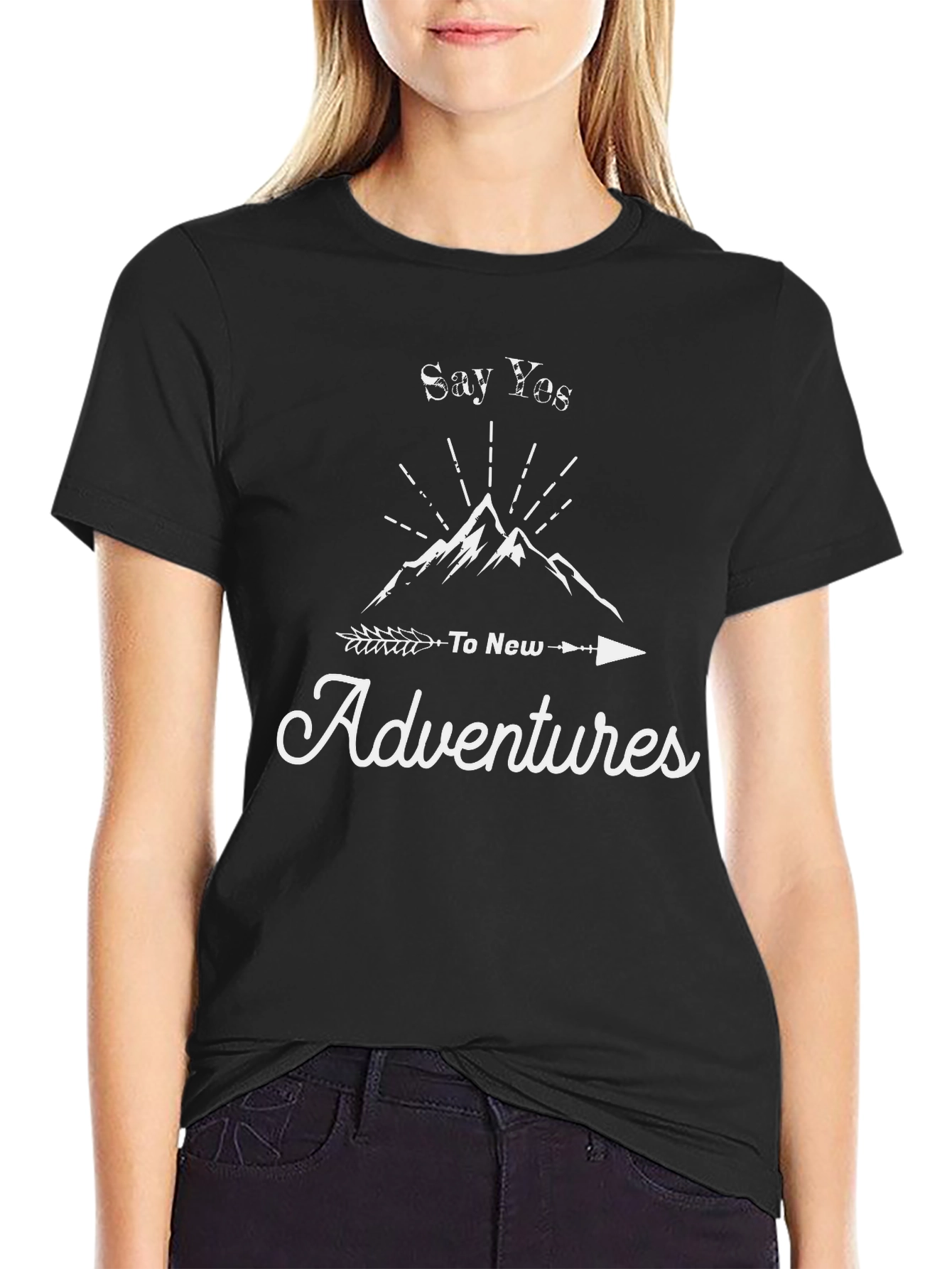 Say Yes To New Adventures Graphic T-Shirt